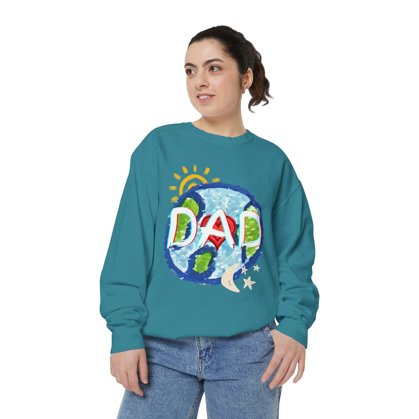 Dad's World Graphic Unisex Sweatshirt for Father's Day
