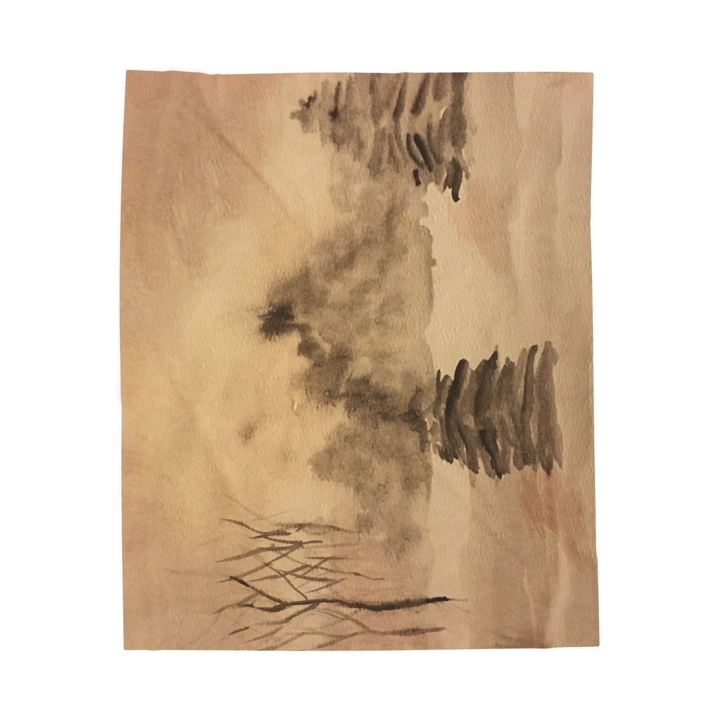 Winter Scene Velveteen Blanket, Cozy Throw, Home Decor, Gift, Bed Cover, Dorm, Warm, Soft, Couch Blanket, Birthday Anniversary Christmas
