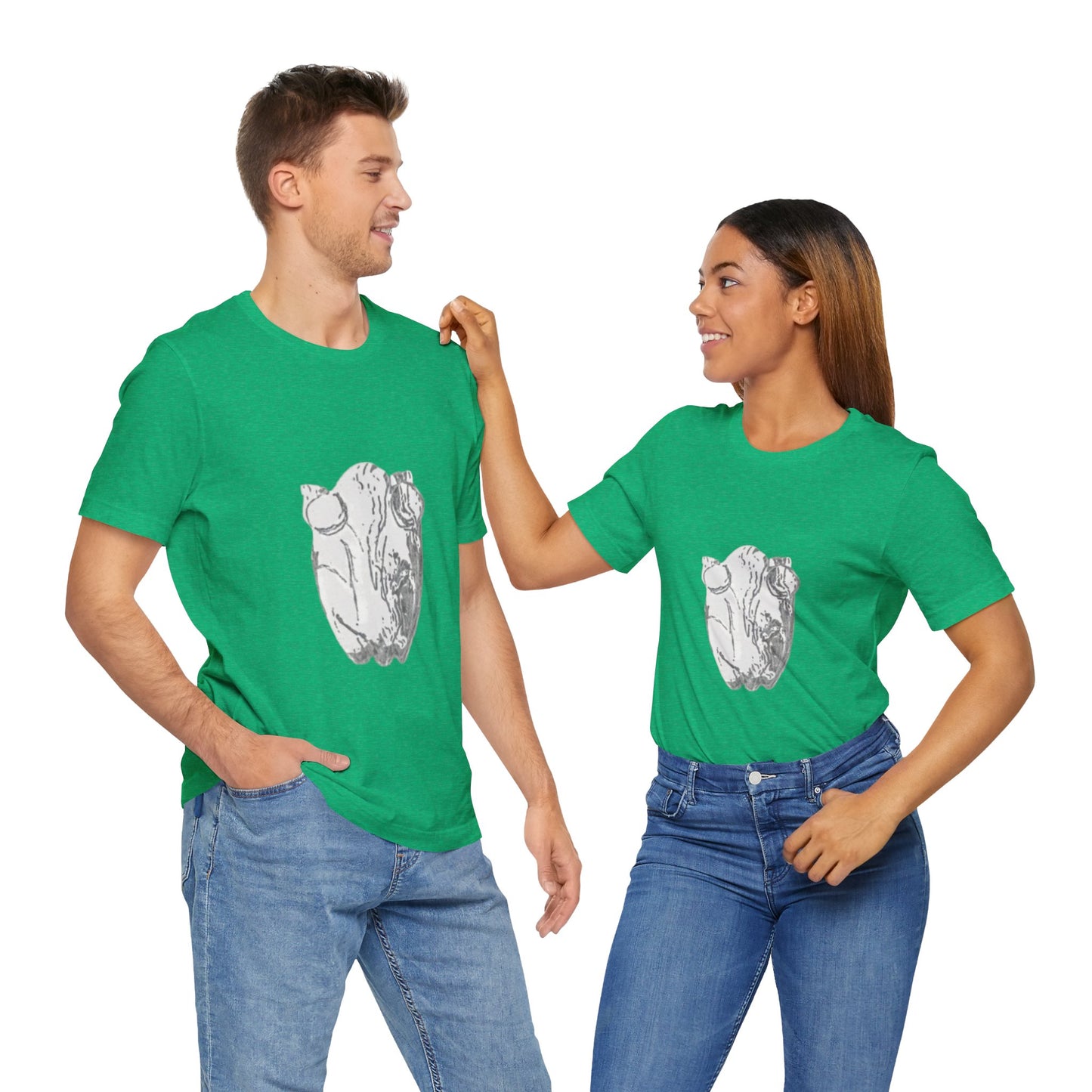 White Frog Unisex Tee - Nature and Animals Gender Neutral T-Shirt