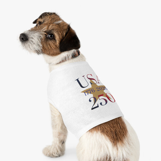 USA 250 Pet Tank Top — Patriotic Fourth of July Shirt