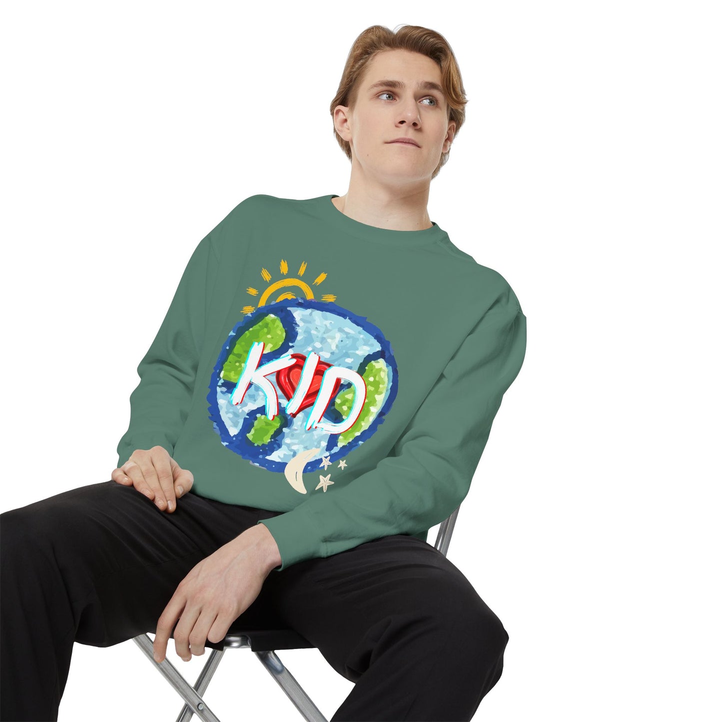 Kid World Graphic Unisex Sweatshirt