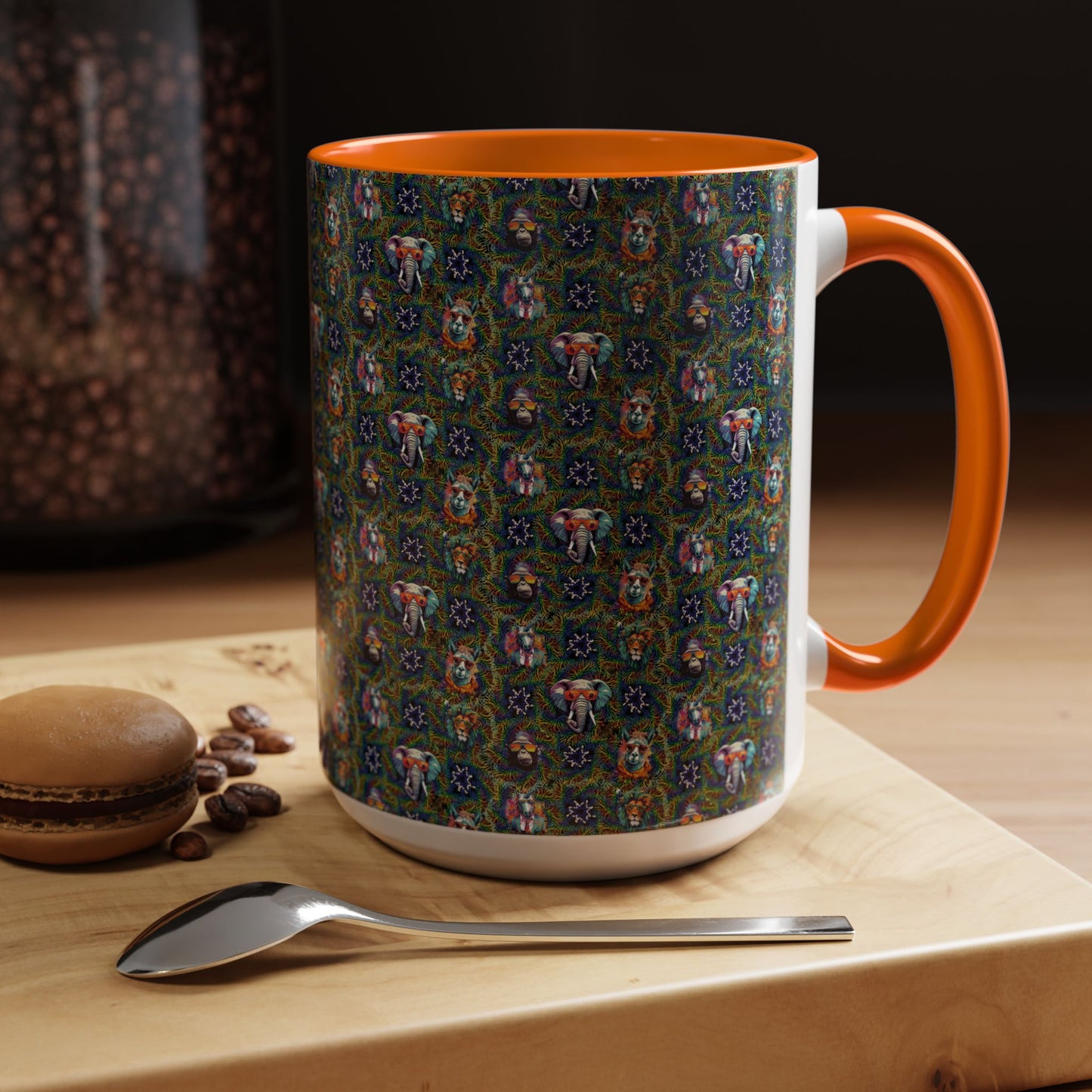 Wild & Cool Creatures Coffee Mug, Tea Cup, 5 Colors, Ceramic, BPA-Free, Gift Mom Dad Teen Kid Friend Coworker Birthday Christmas Cheap Gift