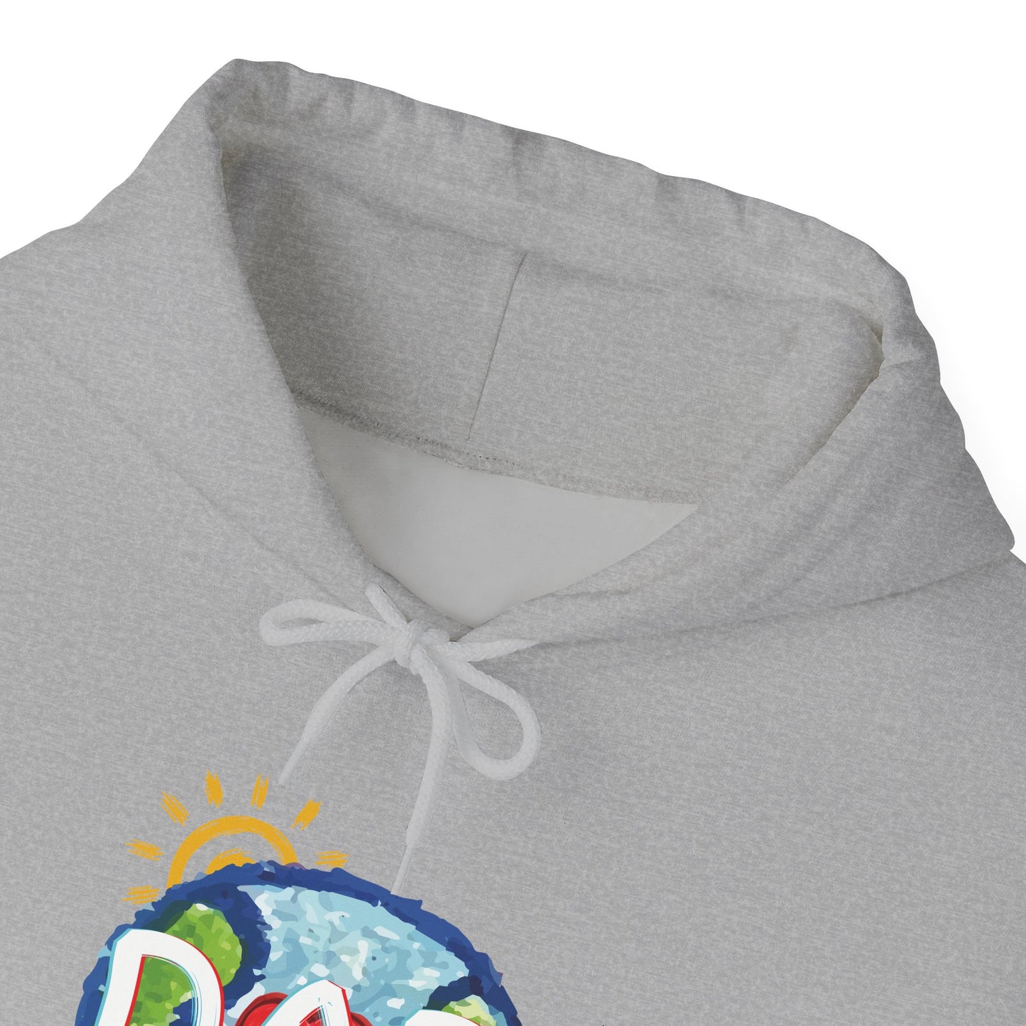 DAD Hooded Sweatshirt - Whole World Sun Moon & Stars Heart Love Fathers Day Gift for Men