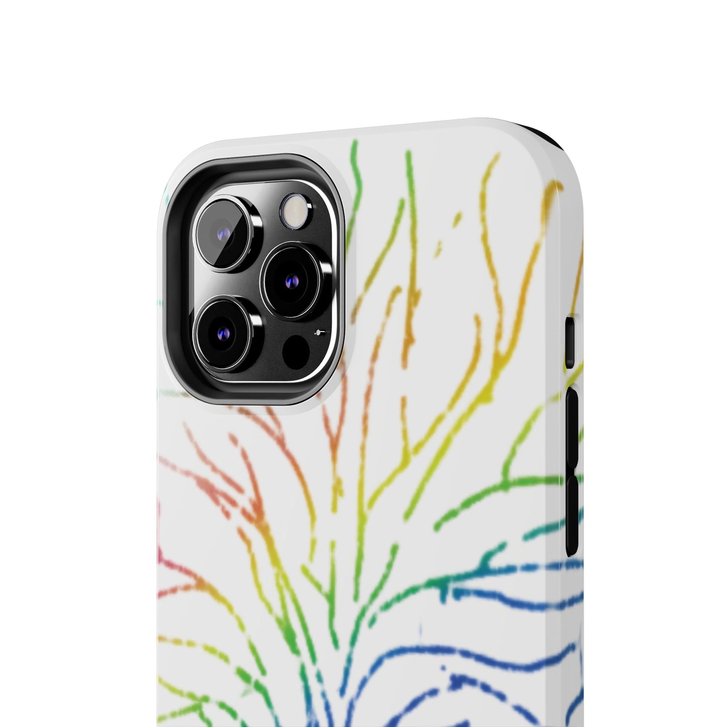 Rainbow Tree Tough Phone Cases - Colorful Nature Love Pride Gender Neutral Gifts for Friends, iPhone Samsung Wireless Charging Cover, LGBTQ+