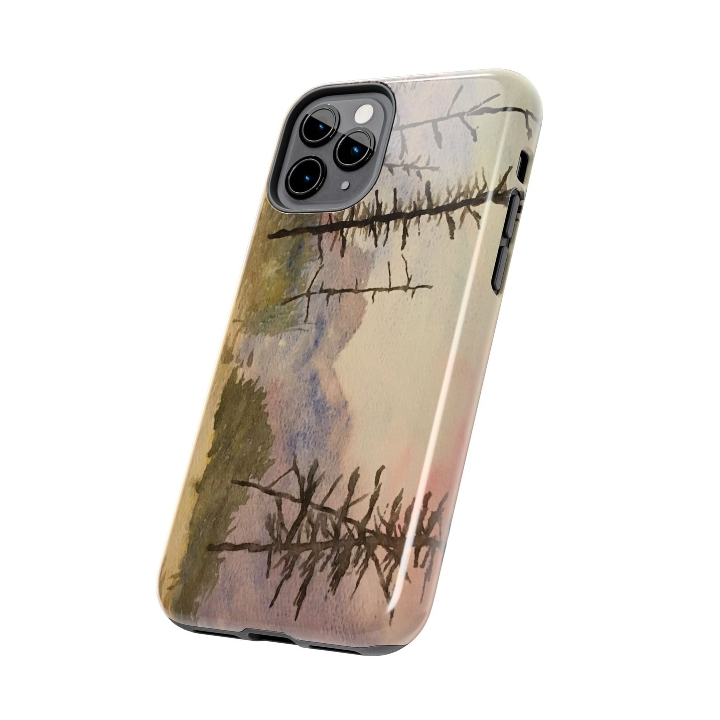 Glacier National Park After Fire Tough Phone Cases, iPhone & Samsung cases, wireless charging, mountains, nature, original artwork, gifts