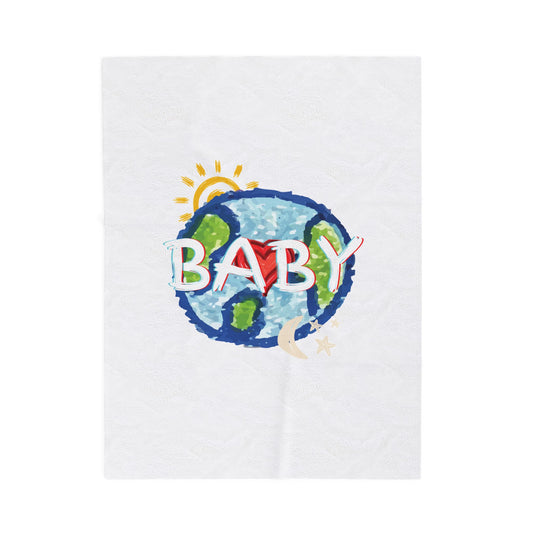 Baby Colorful Velveteen Blanket, Cozy Throw, Home Decor, Gift, Bed Cover, Vibrant Couch Blanket, Gender Neutral, Birthday, Christmas