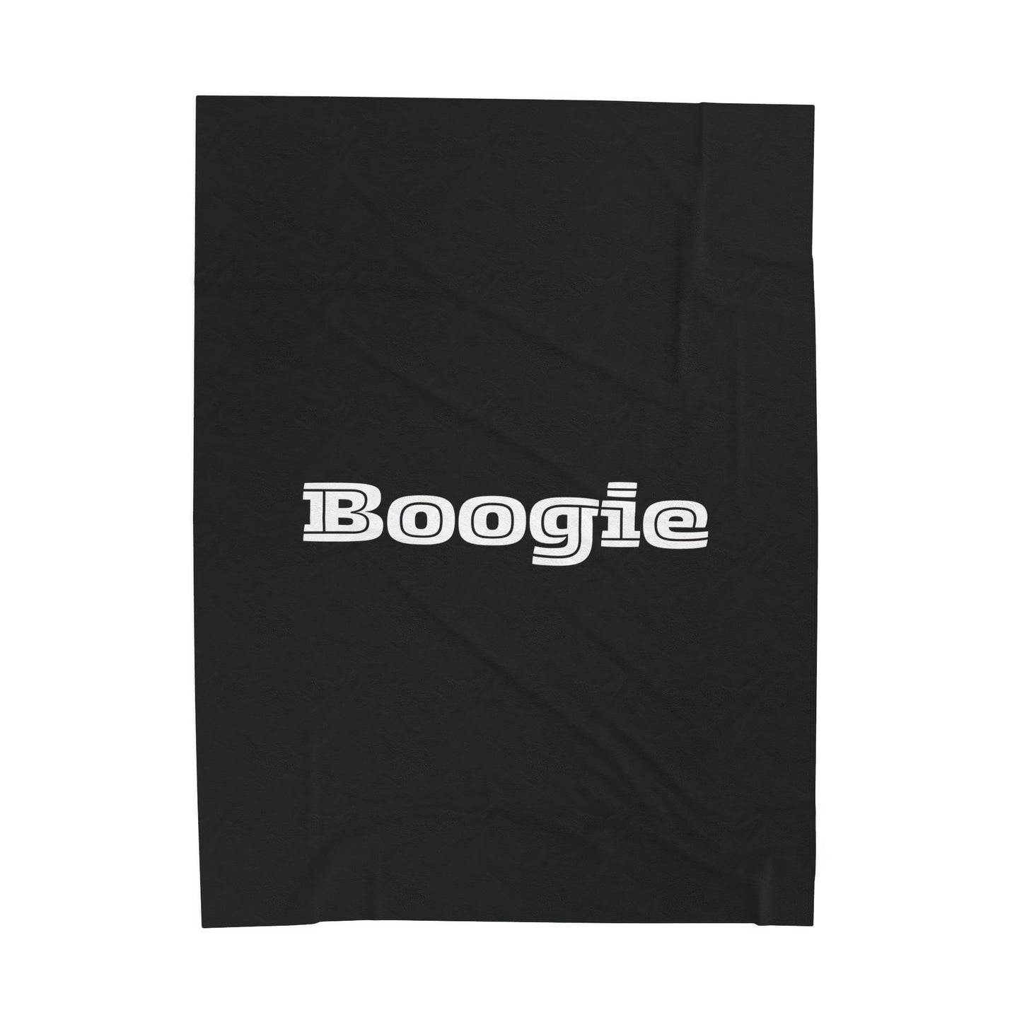 Boogie Black Velveteen Blanket, Fun, Dance, Cozy Throw, Home Decor, Dorm, Bed Cover, Couch Blanket, Women Men Teens Kids Birthday Christmas