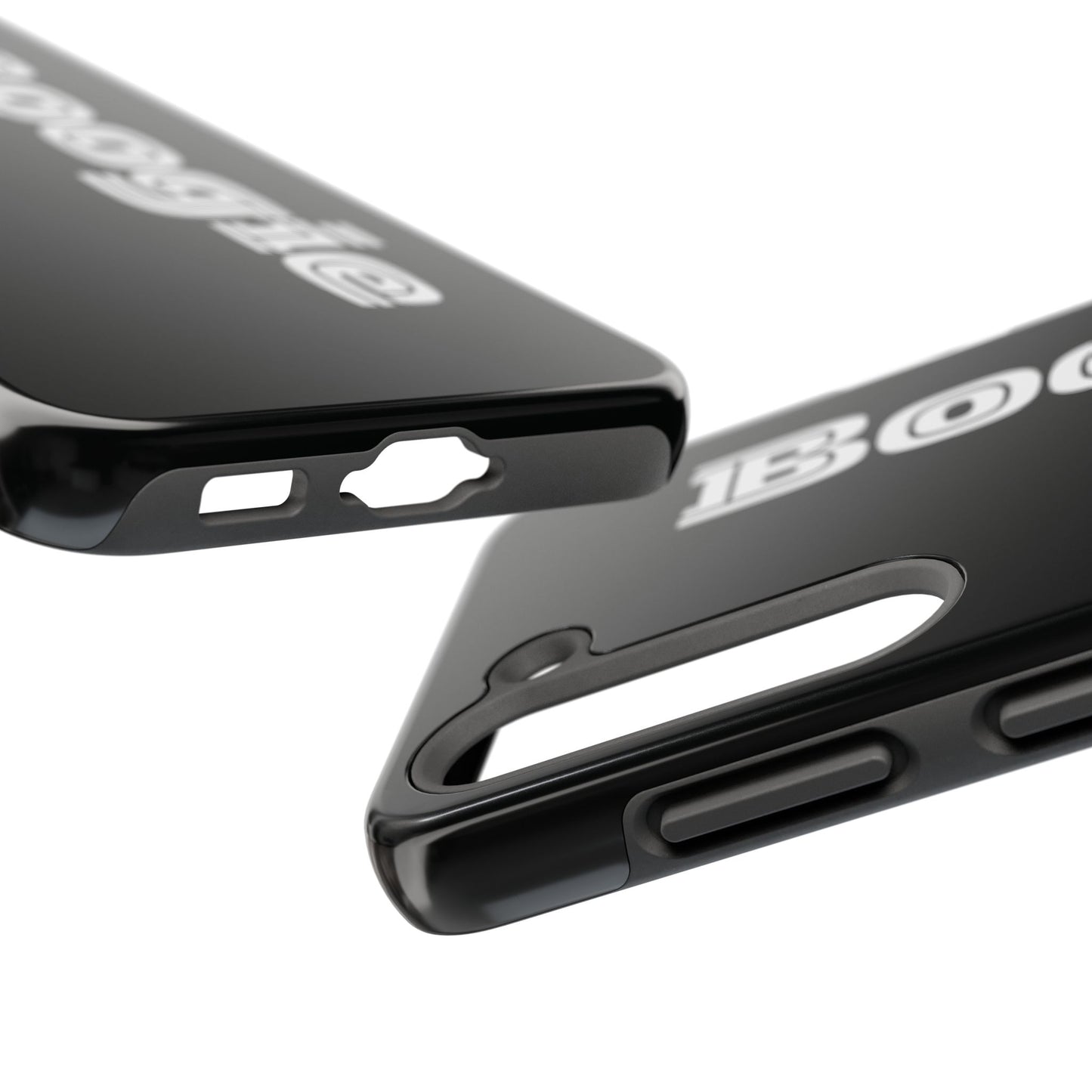 Boogie Black Tough Phone Cases, iPhone Samsung cases, wireless charging, gender neutral women men friends kids teens gift birthday Christmas