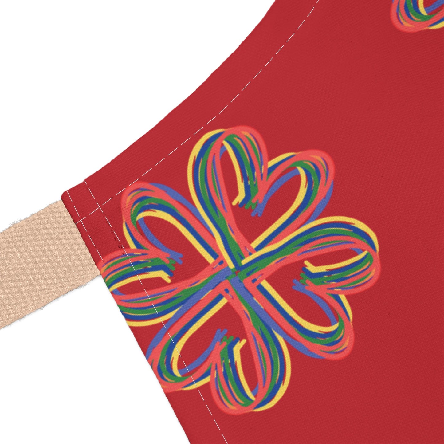 Red Colorful Floral Unisex Chefs Apron, Grilling, Cooking, Kitchen, Gender Neutral, Gifts, Women, Men, Friends, Teens, Birthday, Christmas