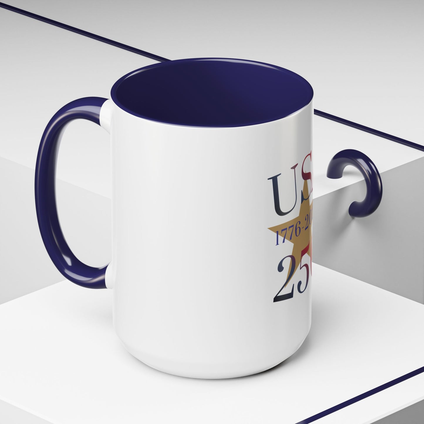 USA 250th Anniversary 1776 Accent Coffee Mug (11/15 oz)