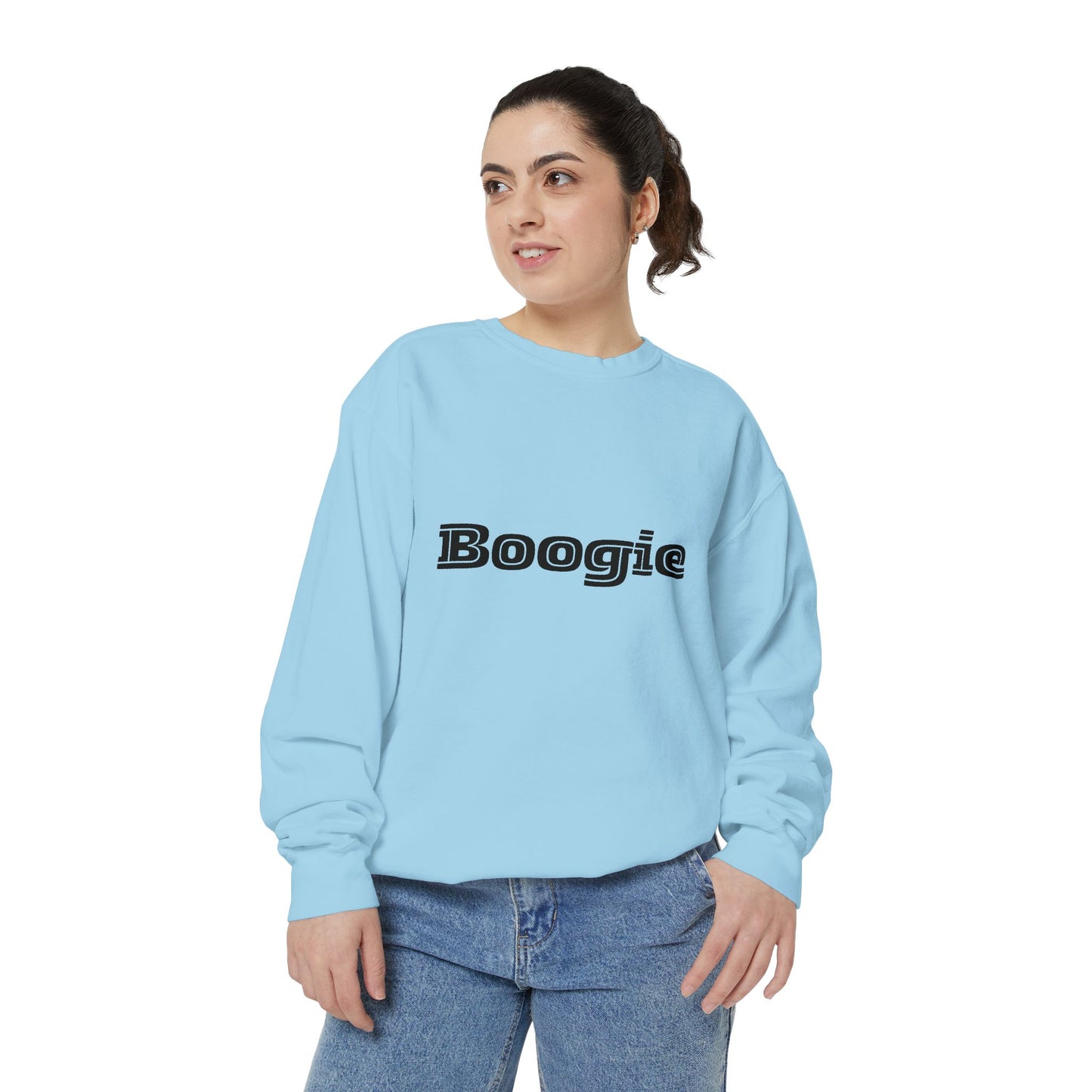 Boogie Sweatshirt - Dance Birthday Christmas Gift - Unisex Garment-Dyed