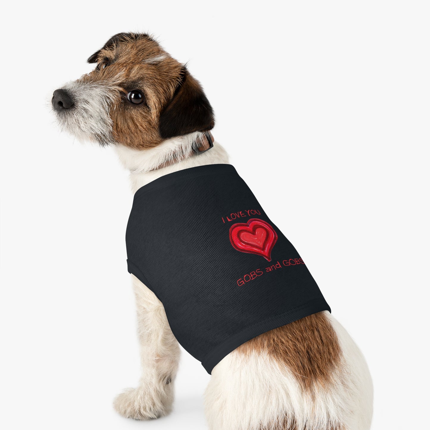 I Love You Gobs and Gobs Pet Tank Top, dog clothes, gifts, pet fashions, furry friends, cotton, dog shirts, cat shirts, Valentines Day