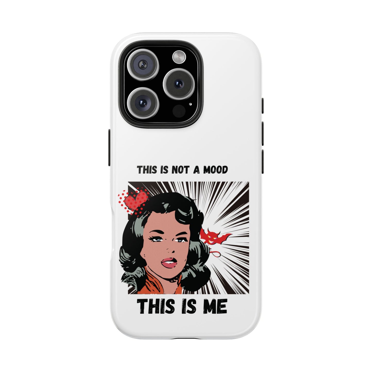 This is Not a Mood Tough Phone Cases, iPhone & Samsung cases, wireless charging, attitude, snarky, fun, gifts for women, gifts for friends