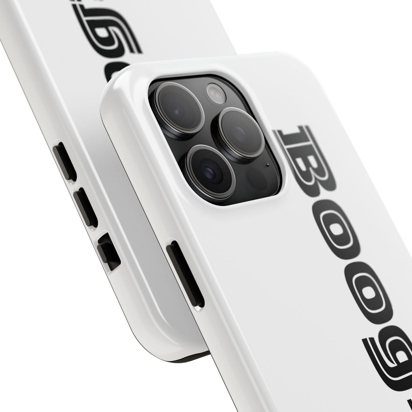Boogie White Tough Phone Cases, iPhone Samsung cases, wireless charging, gender neutral women men friends kids teens gift birthday Christmas