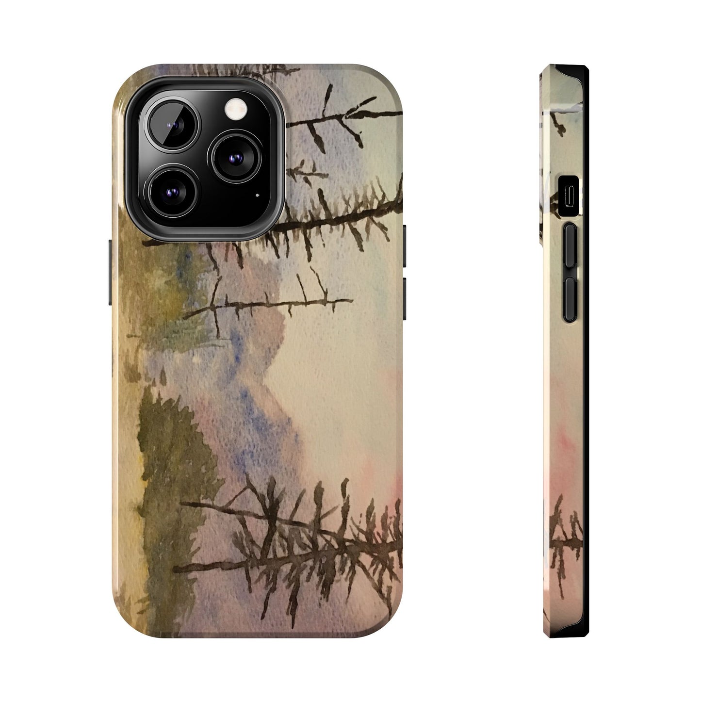 Glacier National Park After Fire Tough Phone Cases, iPhone & Samsung cases, wireless charging, mountains, nature, original artwork, gifts