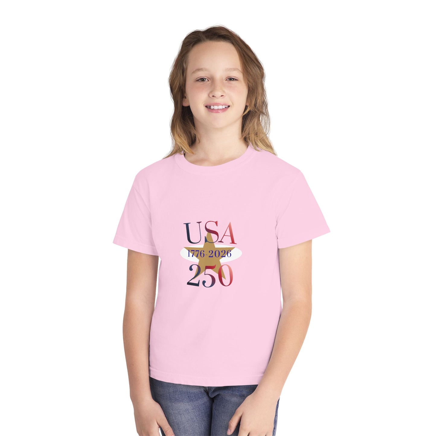 Youth 250th Anniversary USA Patriotic Tee — 1776–2026 Commemorative Shirt