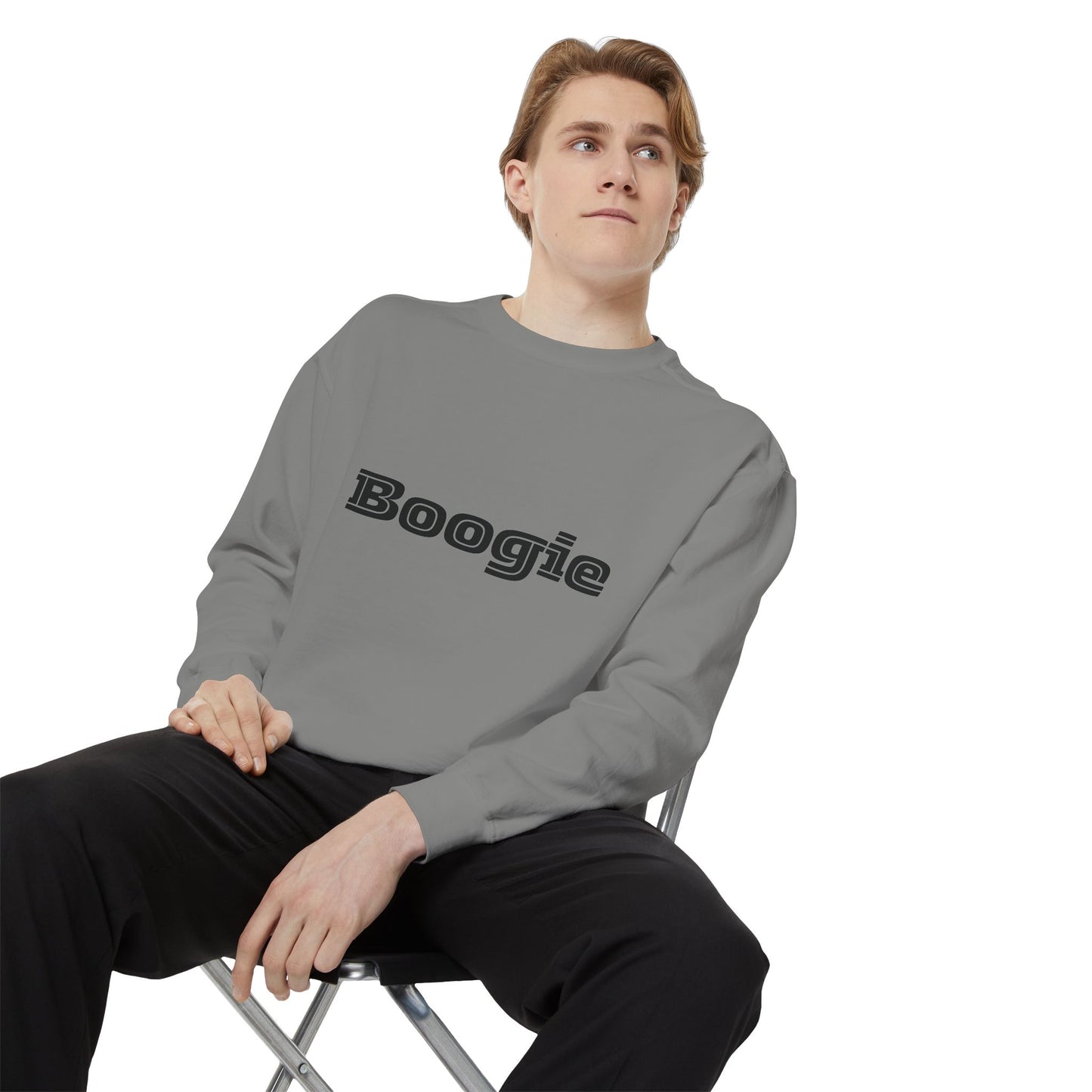 Boogie Sweatshirt - Dance Birthday Christmas Gift - Unisex Garment-Dyed