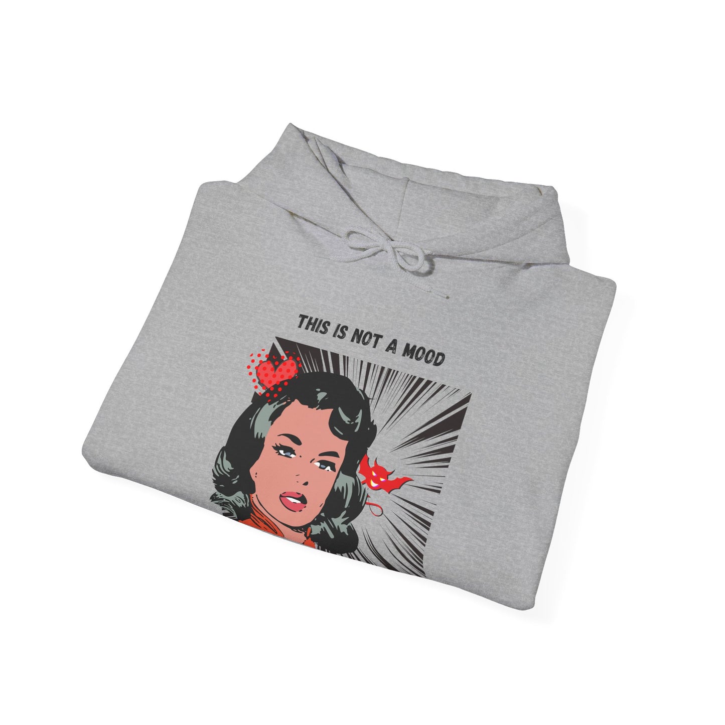 This Is Not A Mood Unisex Heavy Blend™ Hooded Sweatshirt, funny shirts, hoodies, gifts for women, graphic, personality, witty, sarcastic