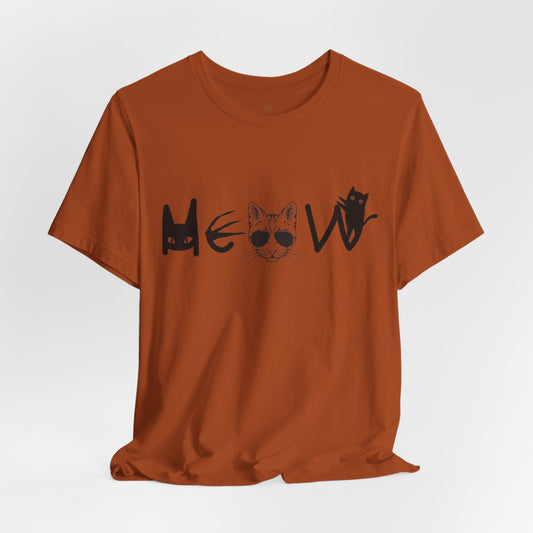 Meow Unisex Tee - Cats, Sassy, Fun Shirt for Halloween or Election Gift