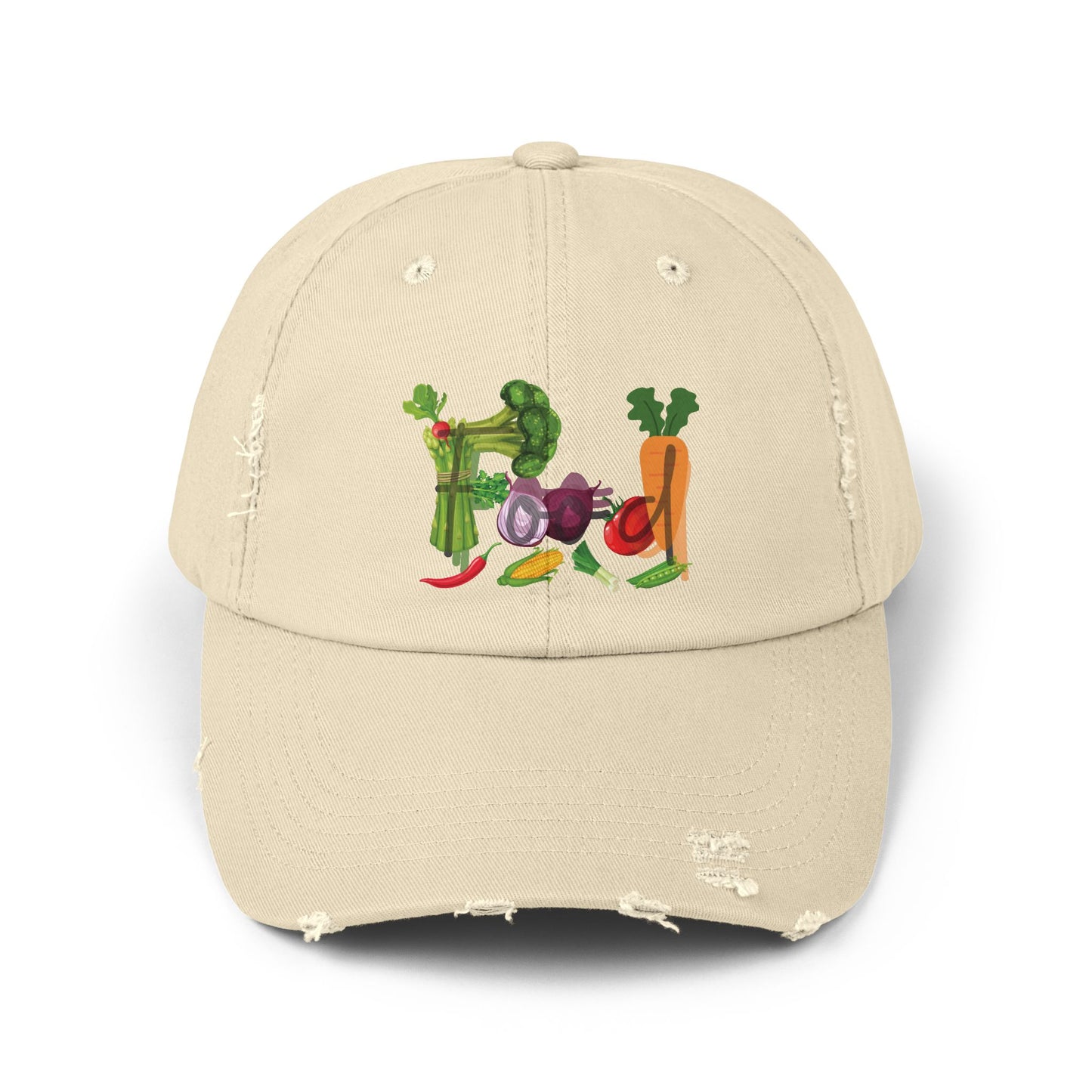 Food Vegetables Unisex Distressed Cap
