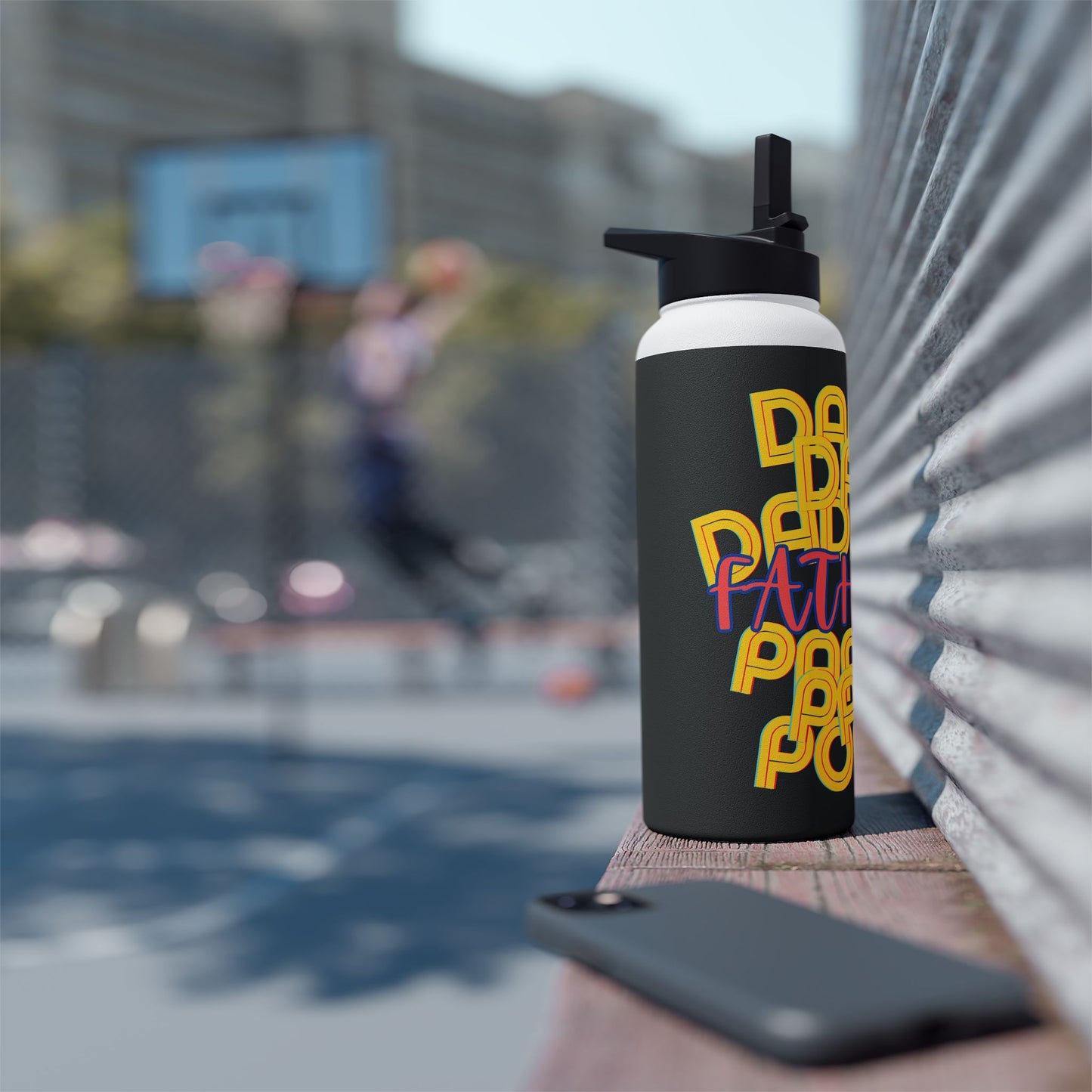 Father Stainless Steel Water Bottle, Dad Da Daddy Pop Pa Papa, Love, Fathers Day, Gifts for Men, Exercise, Eco Friendly, Gender Neutral