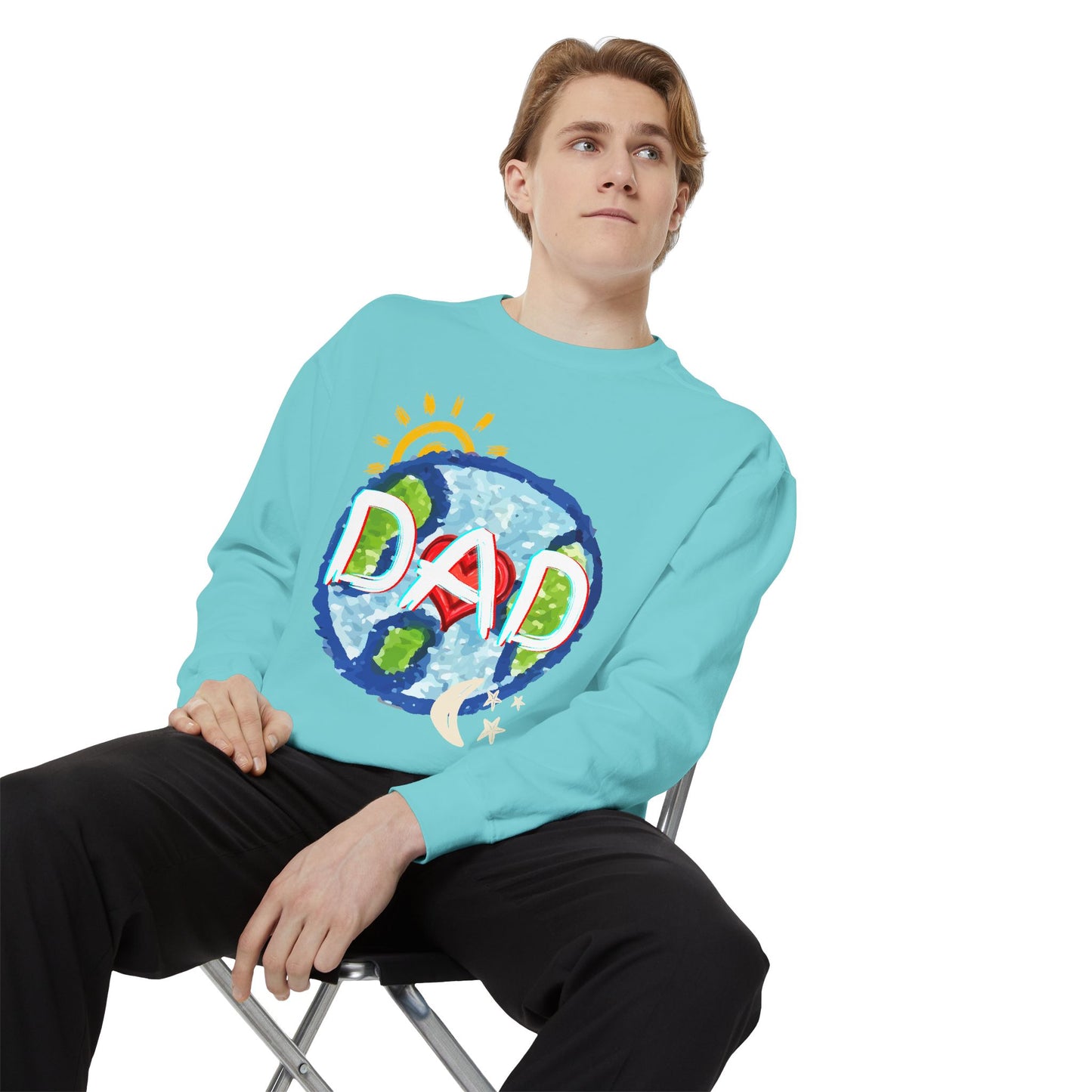 Dad's World Graphic Unisex Sweatshirt for Father's Day