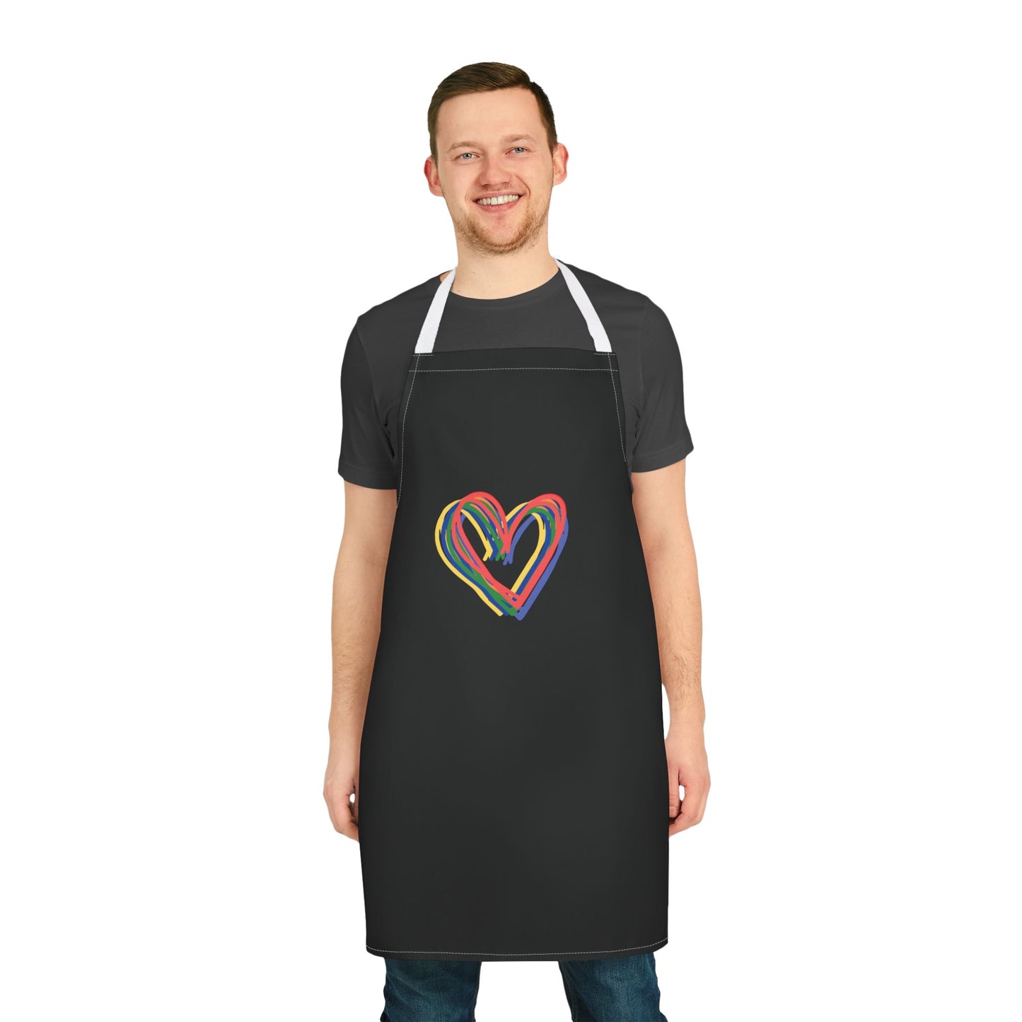 Rainbow Hearts Apron