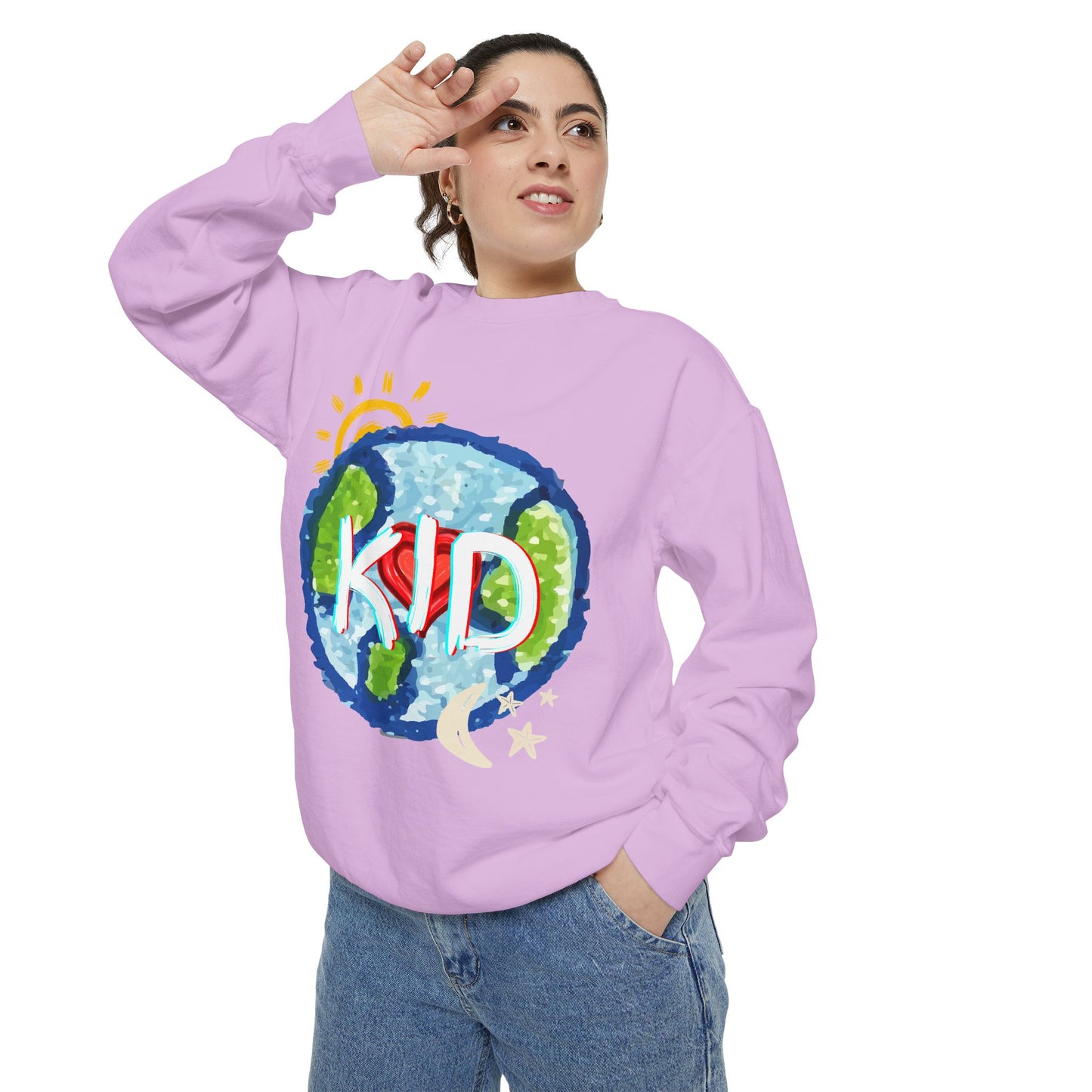 Kid World Graphic Unisex Sweatshirt