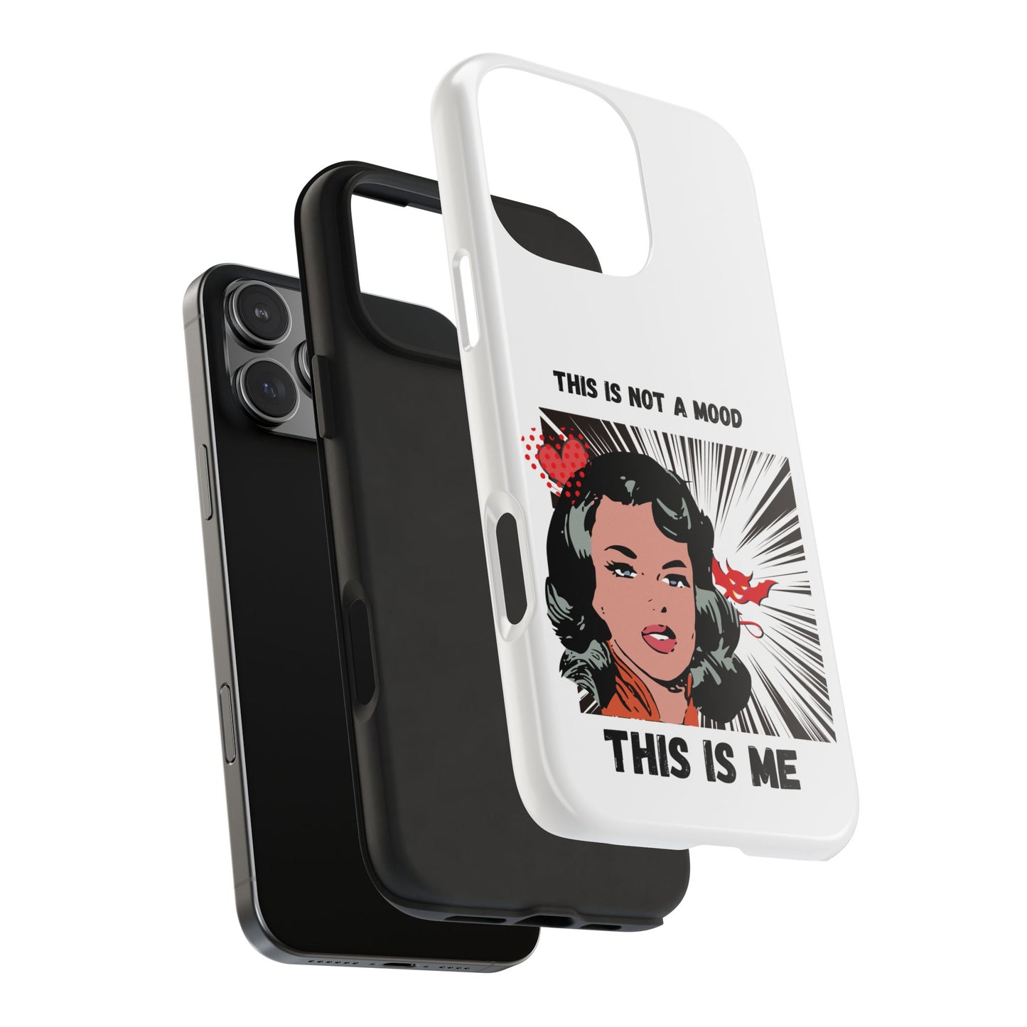 This is Not a Mood Tough Phone Cases, iPhone & Samsung cases, wireless charging, attitude, snarky, fun, gifts for women, gifts for friends