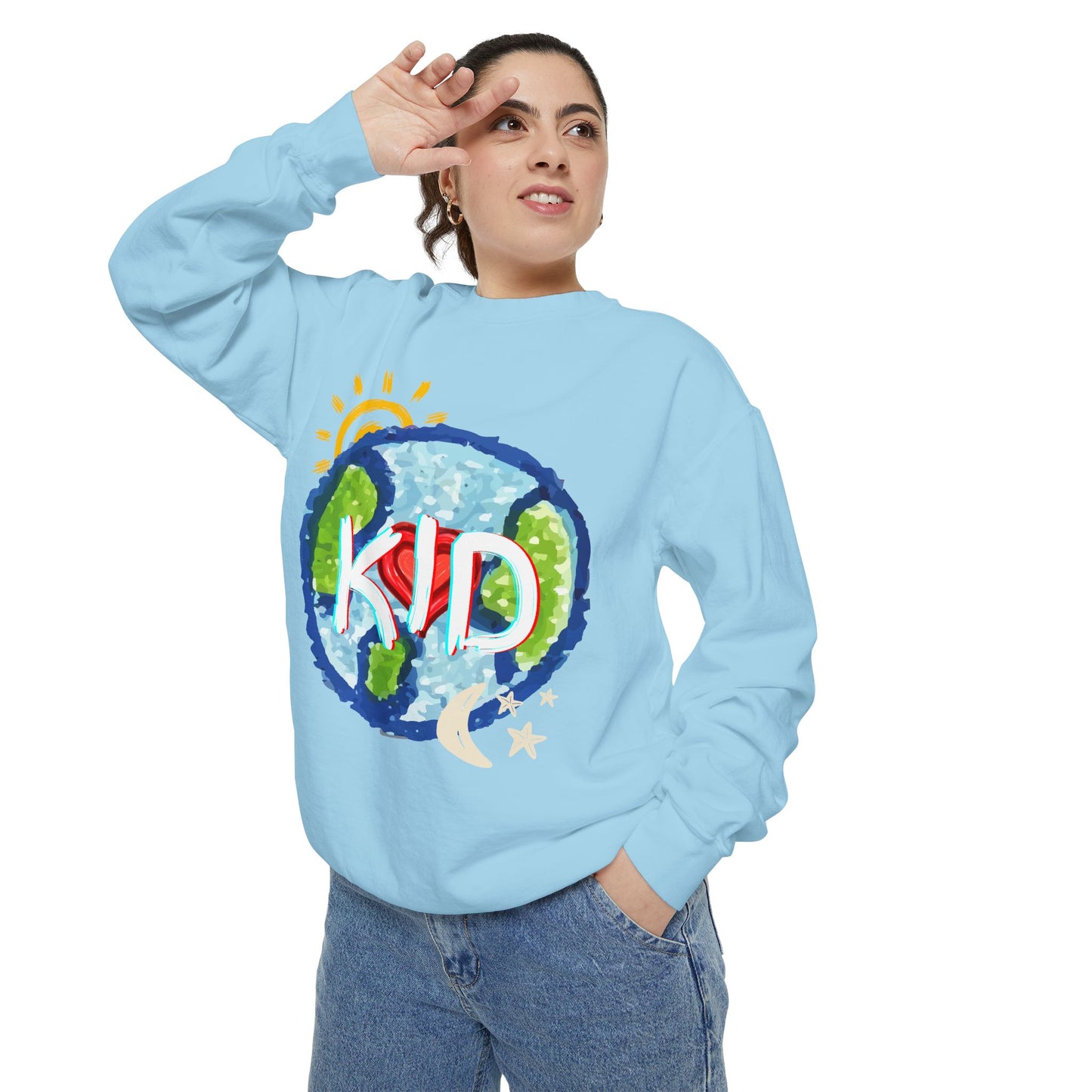 Kid World Graphic Unisex Sweatshirt