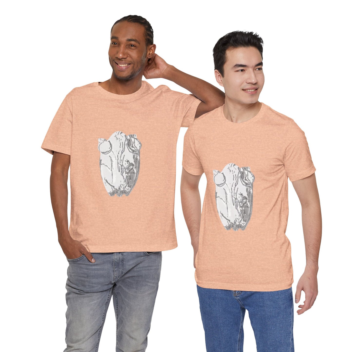 White Frog Unisex Tee - Nature and Animals Gender Neutral T-Shirt