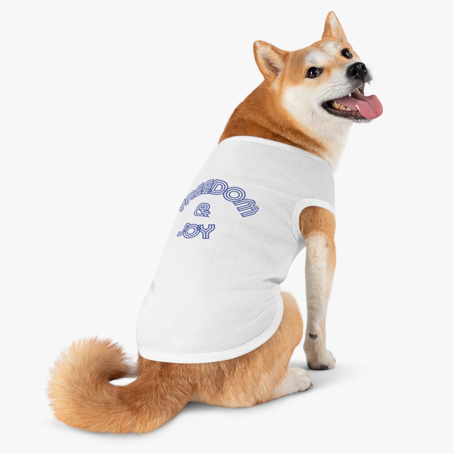 Freedom & Joy Pet Tank Top, love, happy, America, dog clothes, gifts, pet fashions, furry friends, cotton, dog shirts, cat shirts