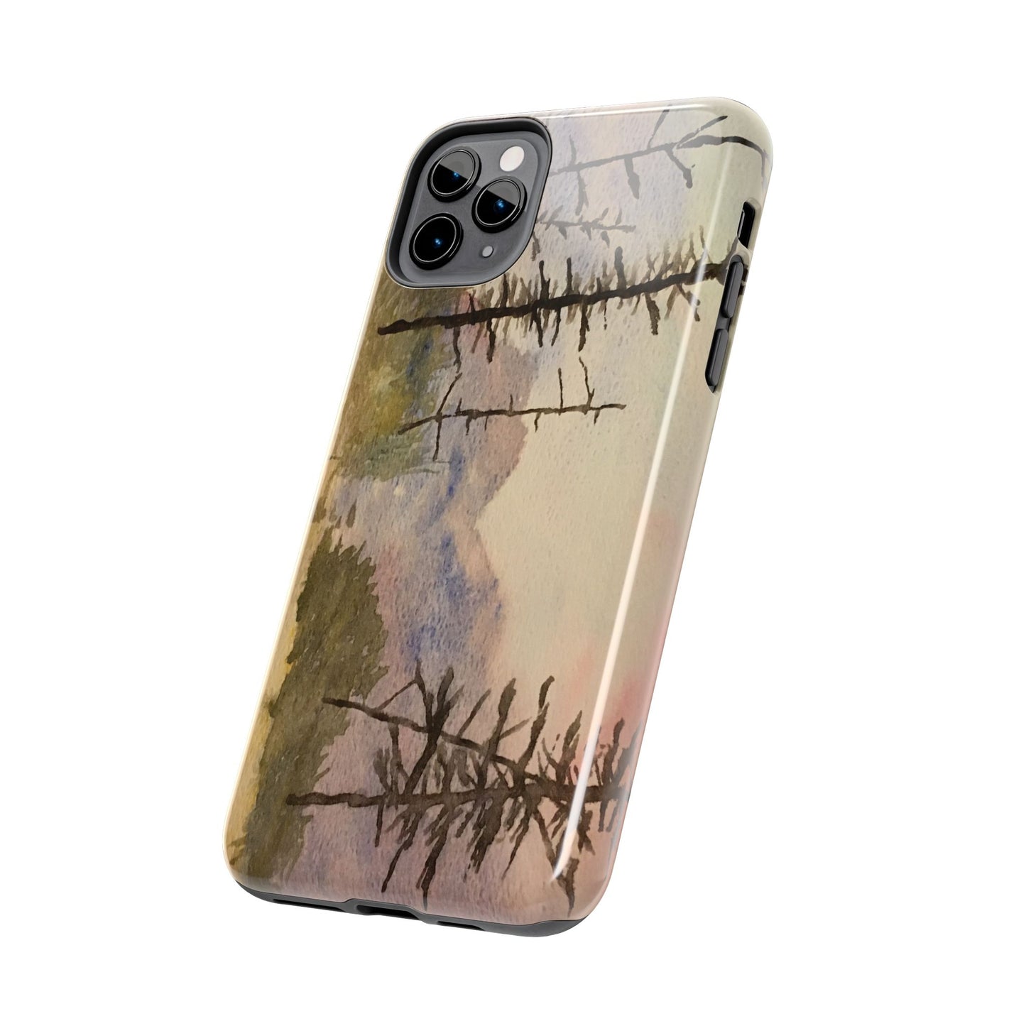 Glacier National Park After Fire Tough Phone Cases, iPhone & Samsung cases, wireless charging, mountains, nature, original artwork, gifts