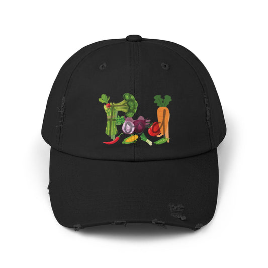 Food Vegetables Unisex Distressed Cap