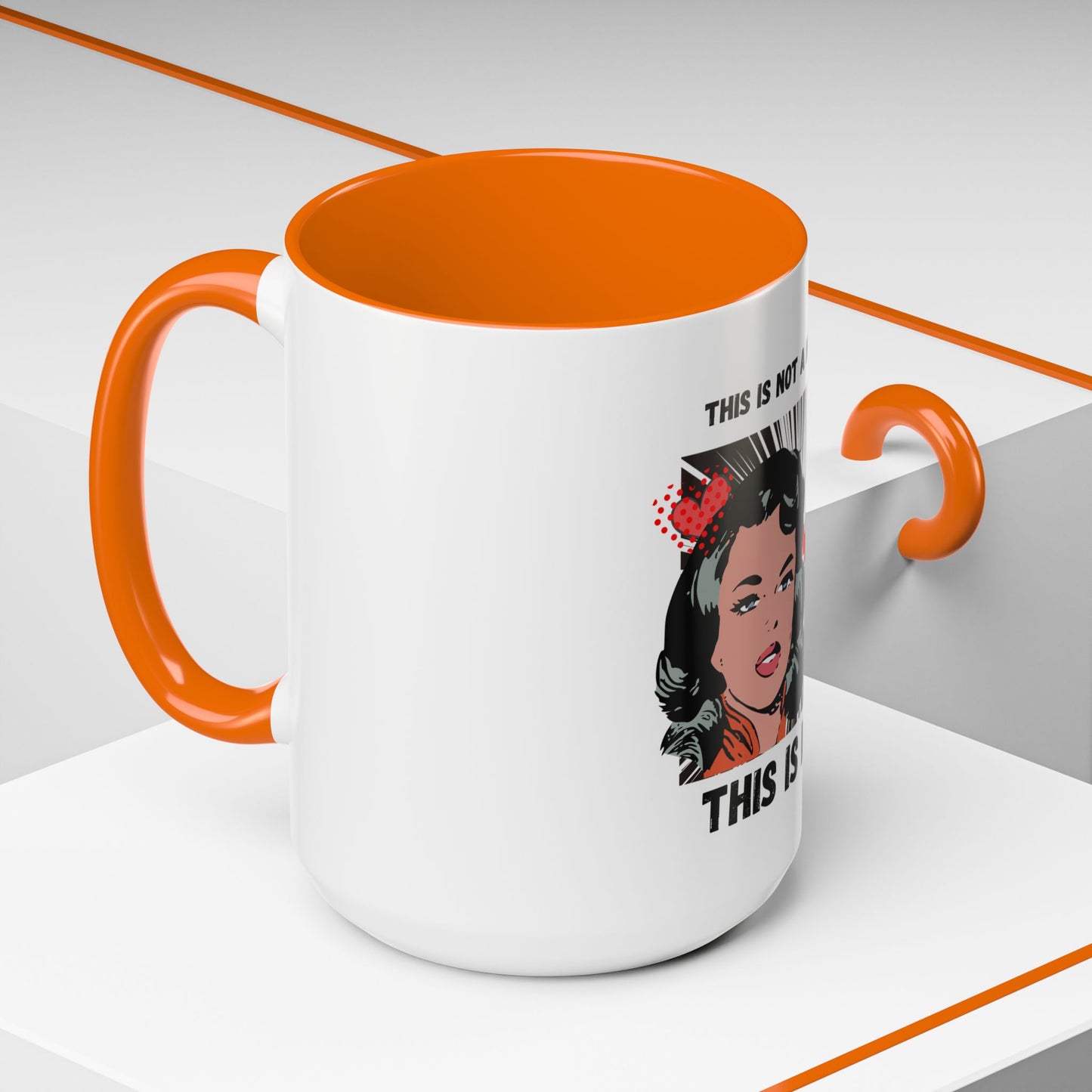 This Is Not A Mood Funny Coffee Mug -Gifts For Women, Friends, Ceramic, BPA-Free
