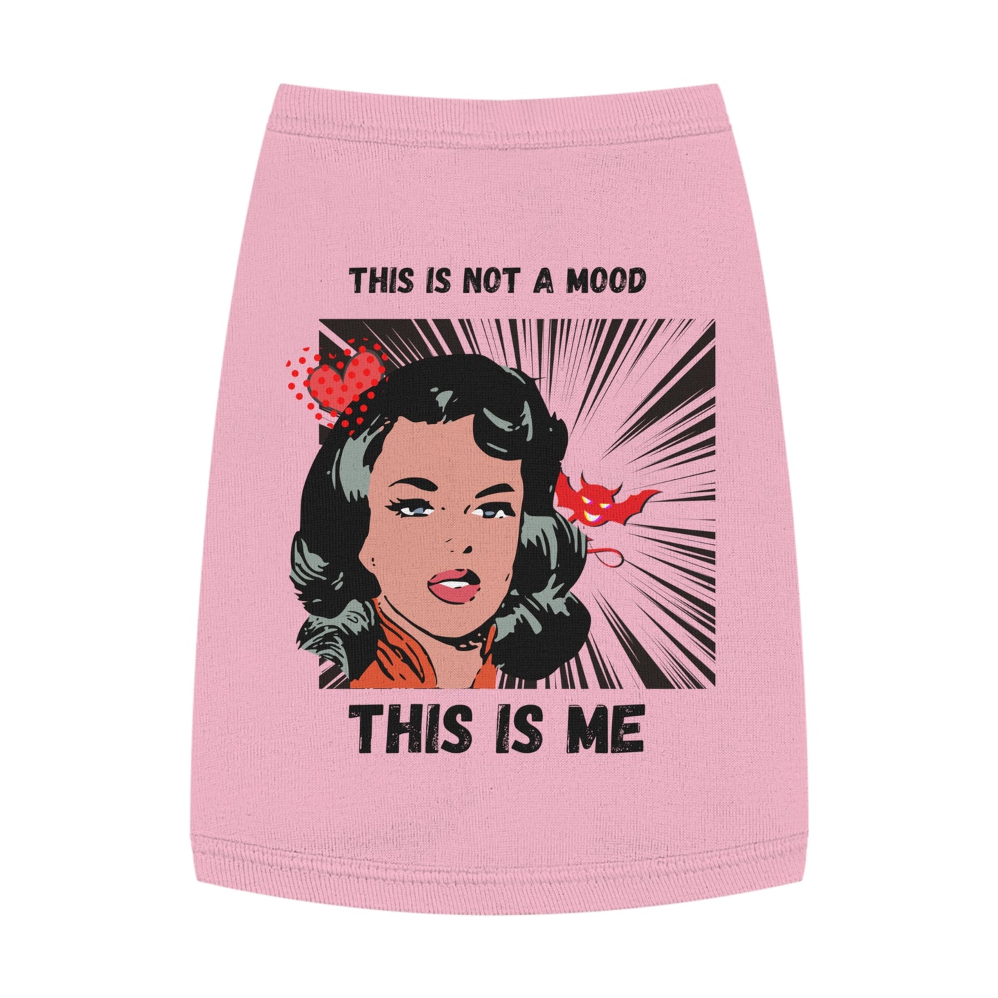 This Is Not A Mood Pet Tank Top, funny dog clothes, gifts, sarcastic, pet fashions, attitude, cotton, dog shirts, cat shirts