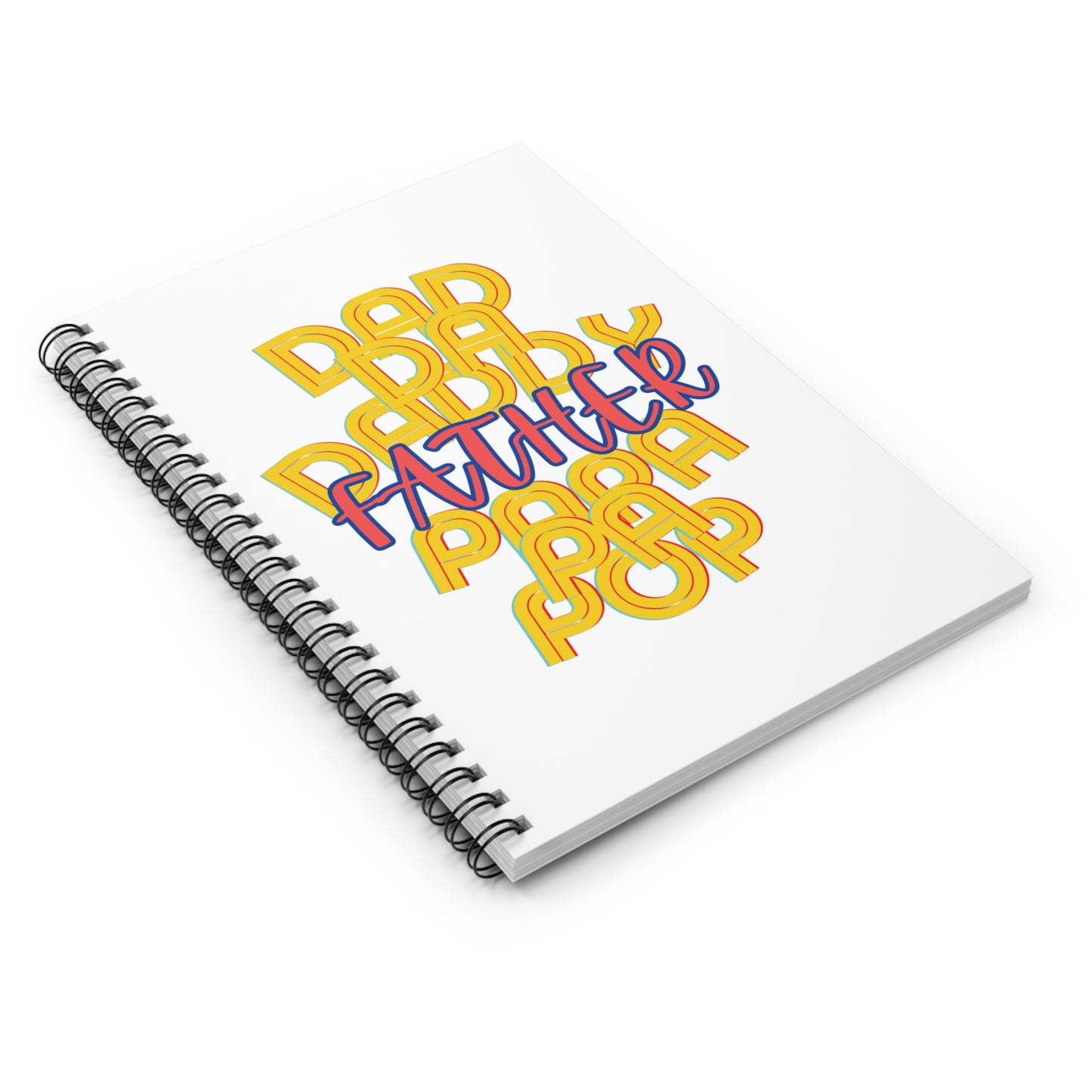 Father White Spiral Notebook - Ruled Line