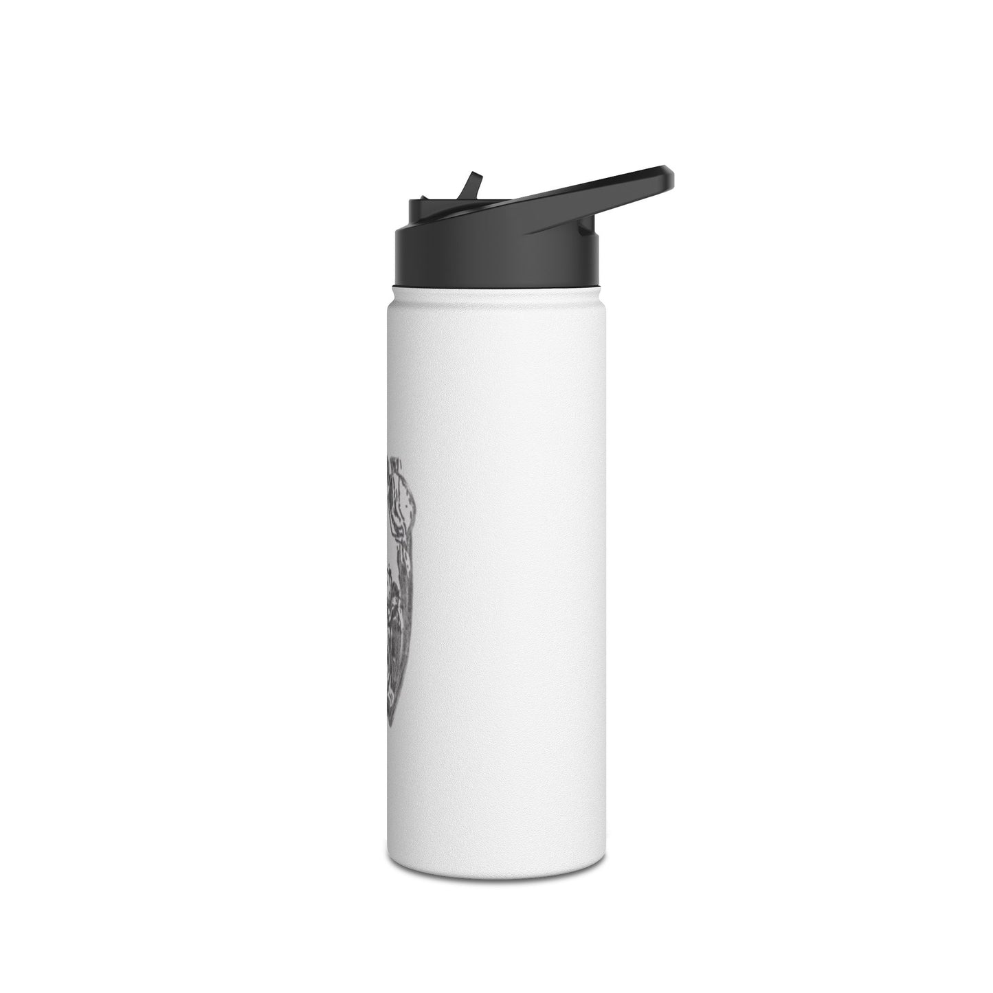 White Frog White Stainless Steel Water Bottle, Animals, Amphibians, Nature, Exercise, Eco Friendly, Gender Neutral, Men, Women, Kids, Gifts