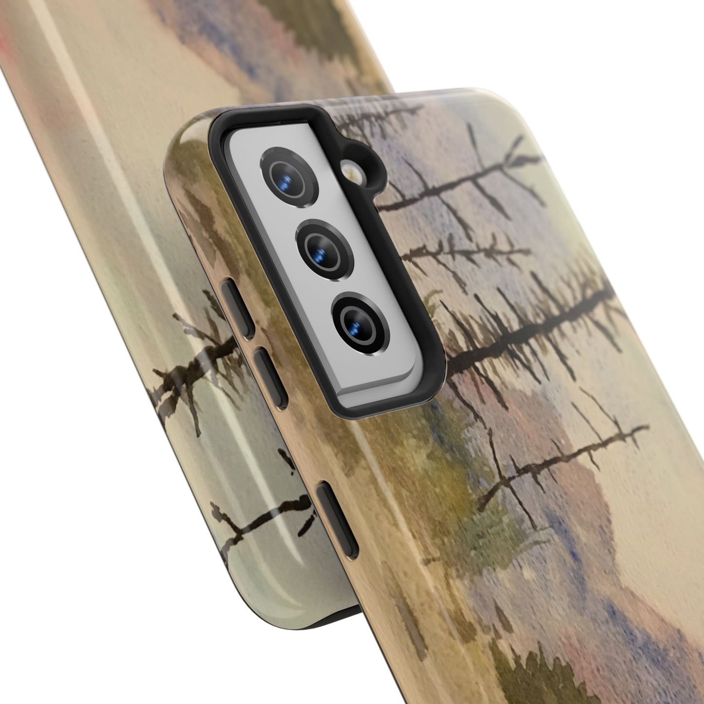 Glacier National Park After Fire Tough Phone Cases, iPhone & Samsung cases, wireless charging, mountains, nature, original artwork, gifts