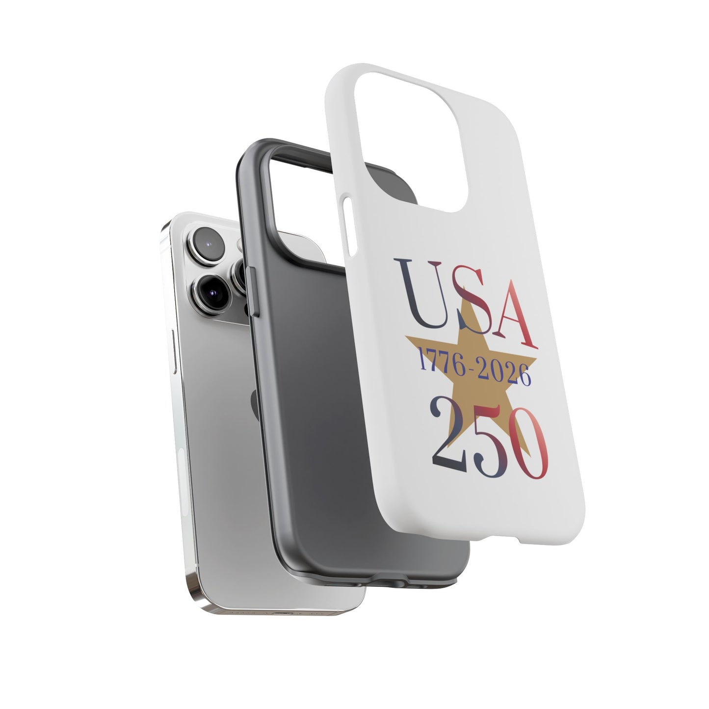 USA 250 Phone Case — 1776–2026 Bicentennial Celebration Protective Case