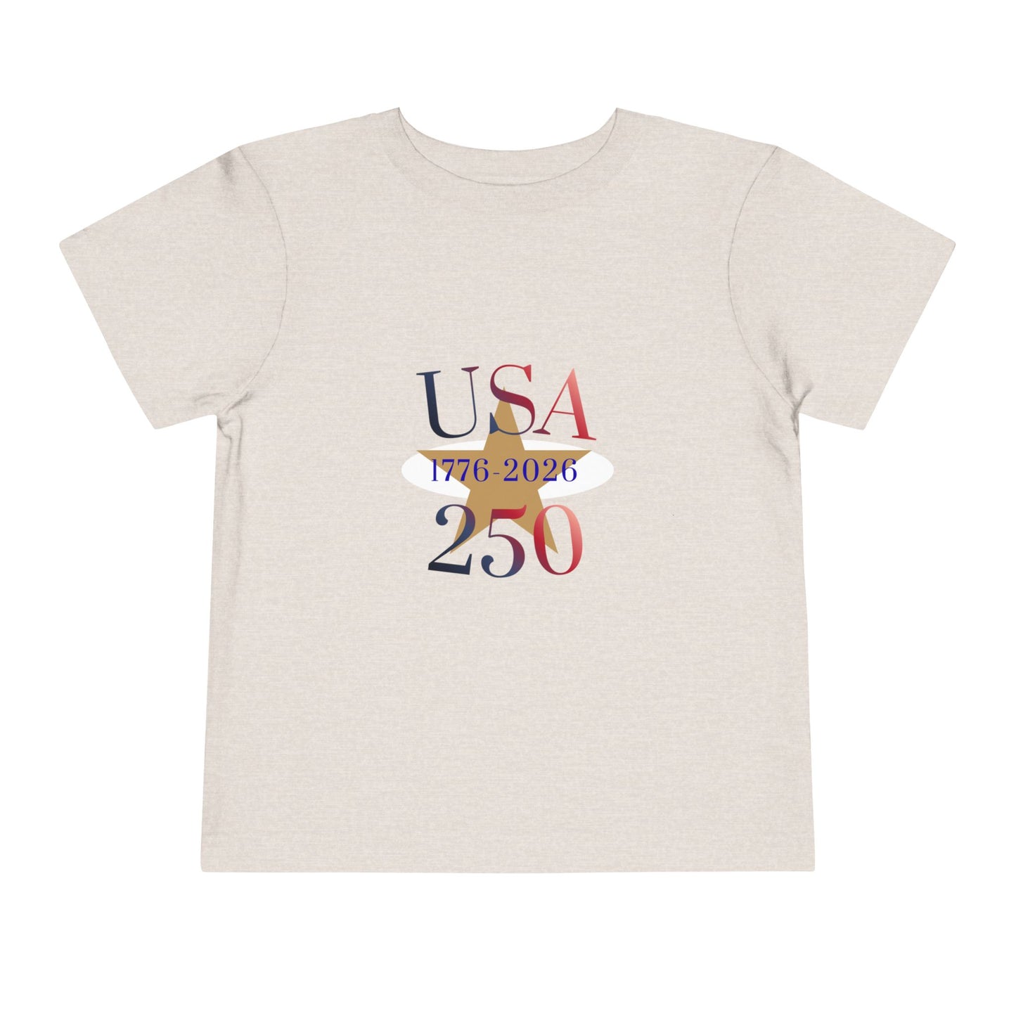 Toddler Tee - USA 250 1776-2026 Patriotic Independence Day Shirt