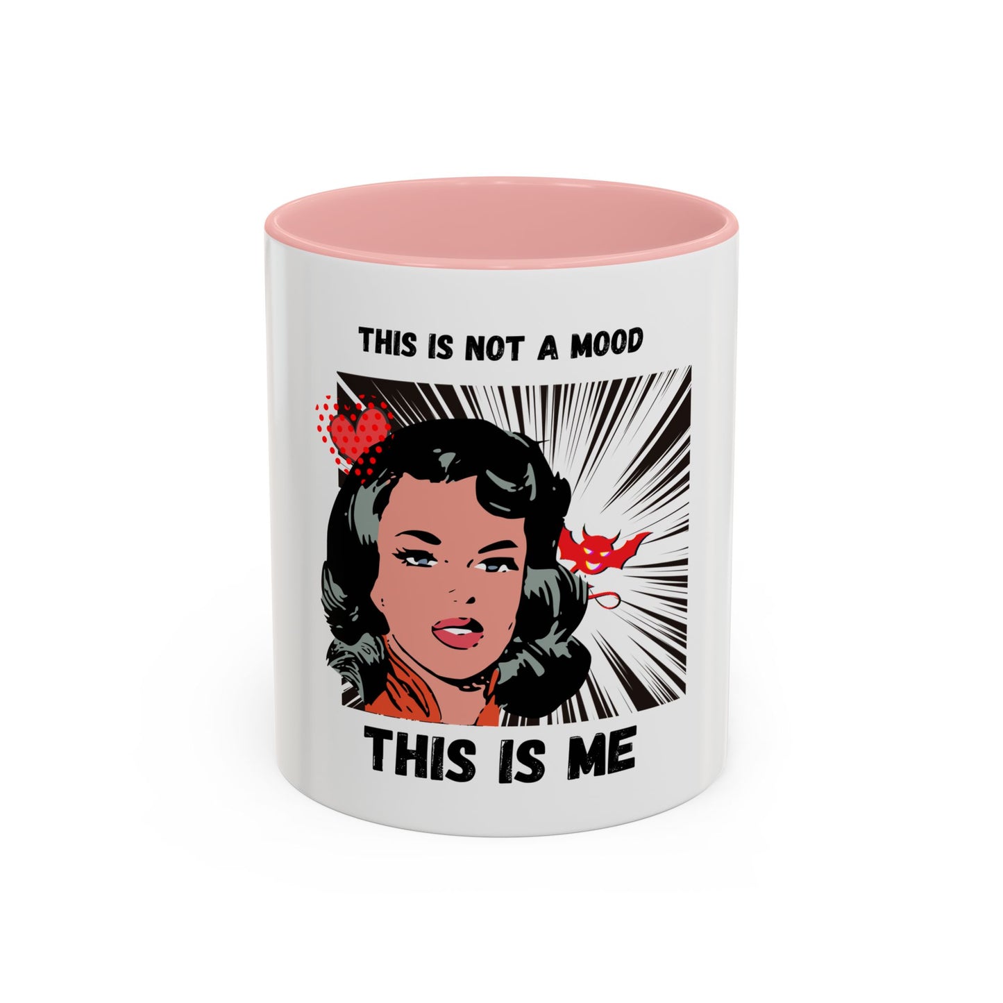 This Is Not A Mood Funny Coffee Mug -Gifts For Women, Friends, Ceramic, BPA-Free