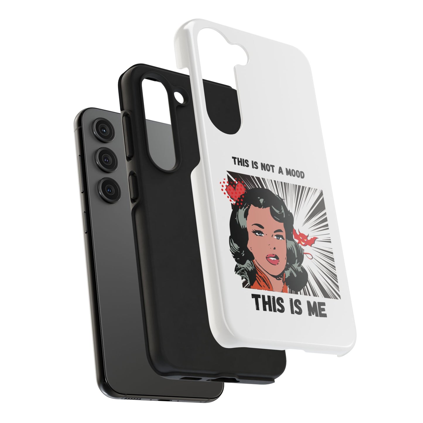 This is Not a Mood Tough Phone Cases, iPhone & Samsung cases, wireless charging, attitude, snarky, fun, gifts for women, gifts for friends