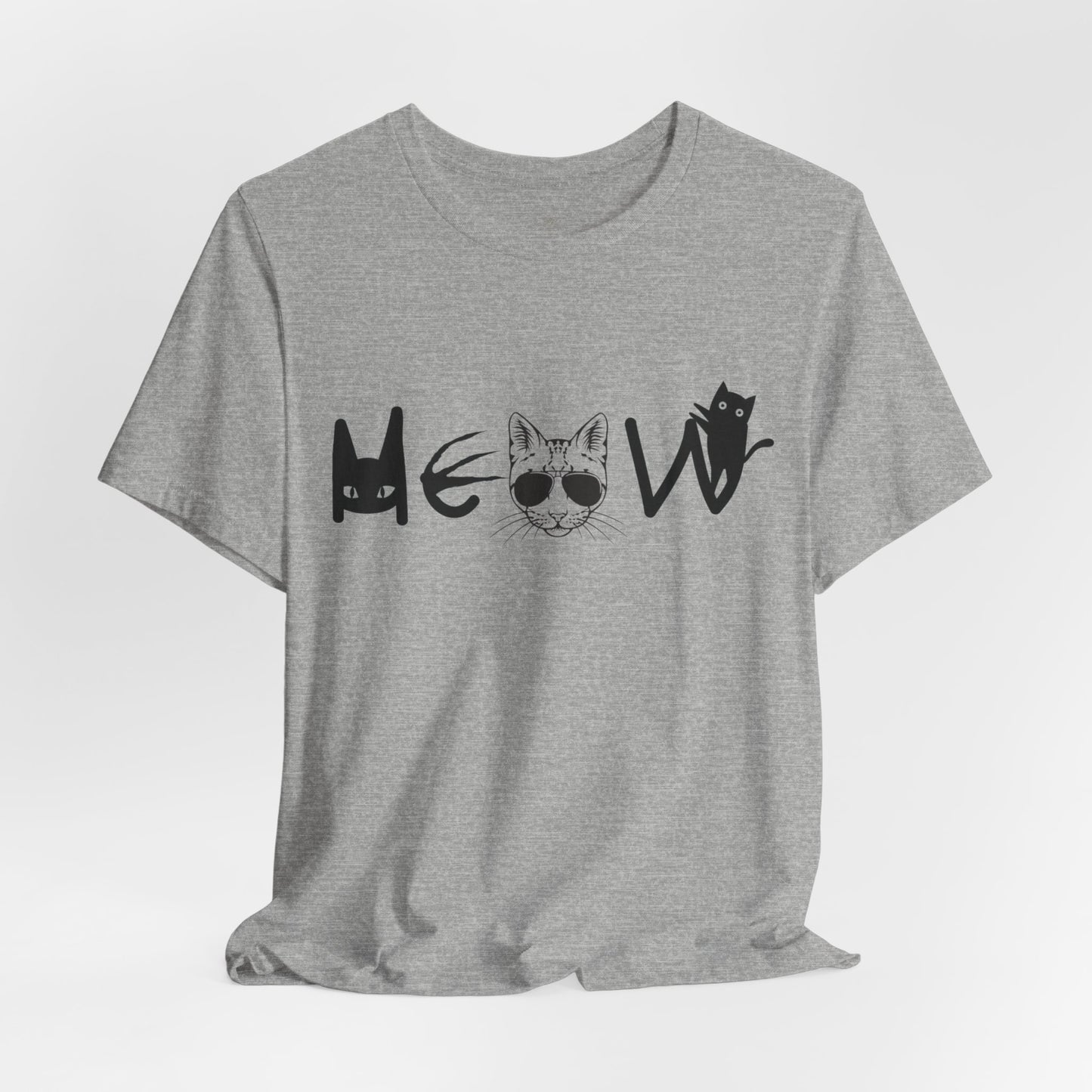 Meow Unisex Tee - Cats, Sassy, Fun Shirt for Halloween or Election Gift