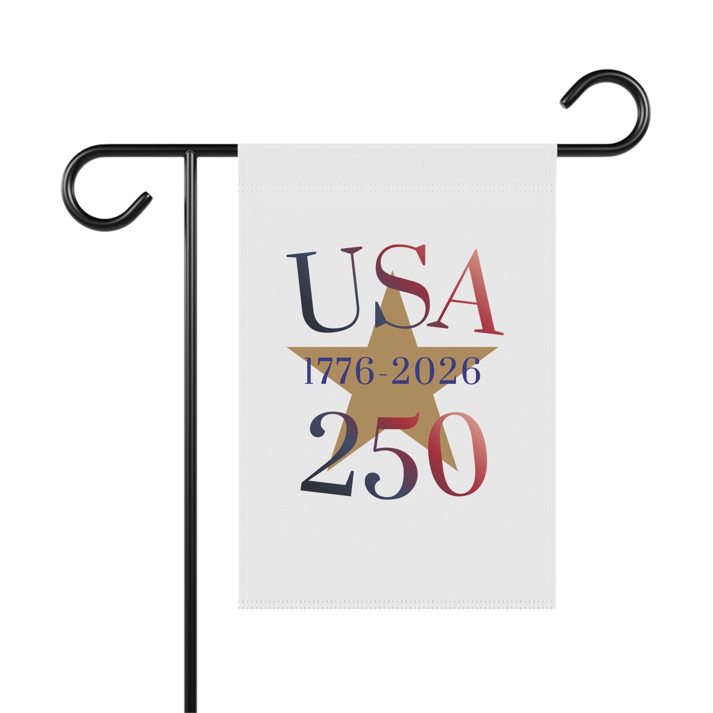 USA 250 Garden Flag – 1776–2026 Bicentennial Patio Banner