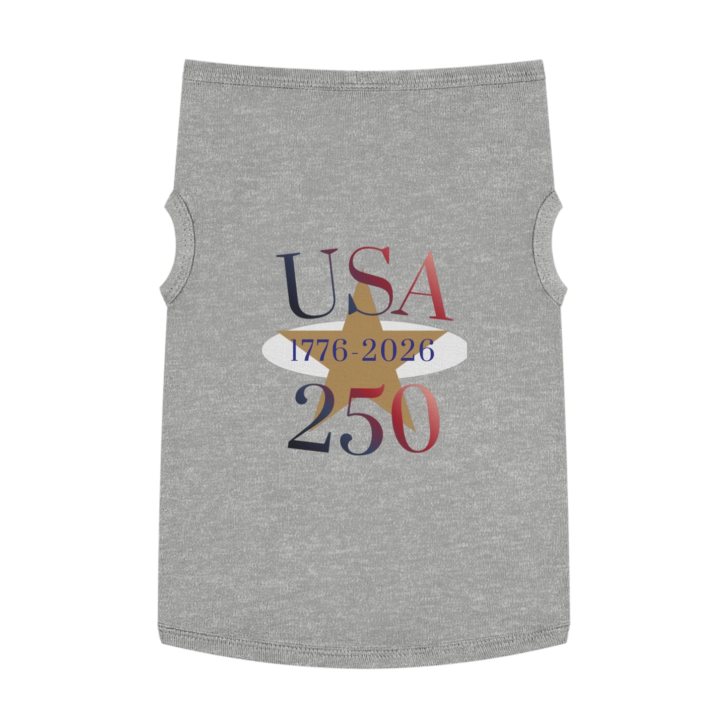 USA 250 Pet Tank Top — Patriotic Fourth of July Shirt