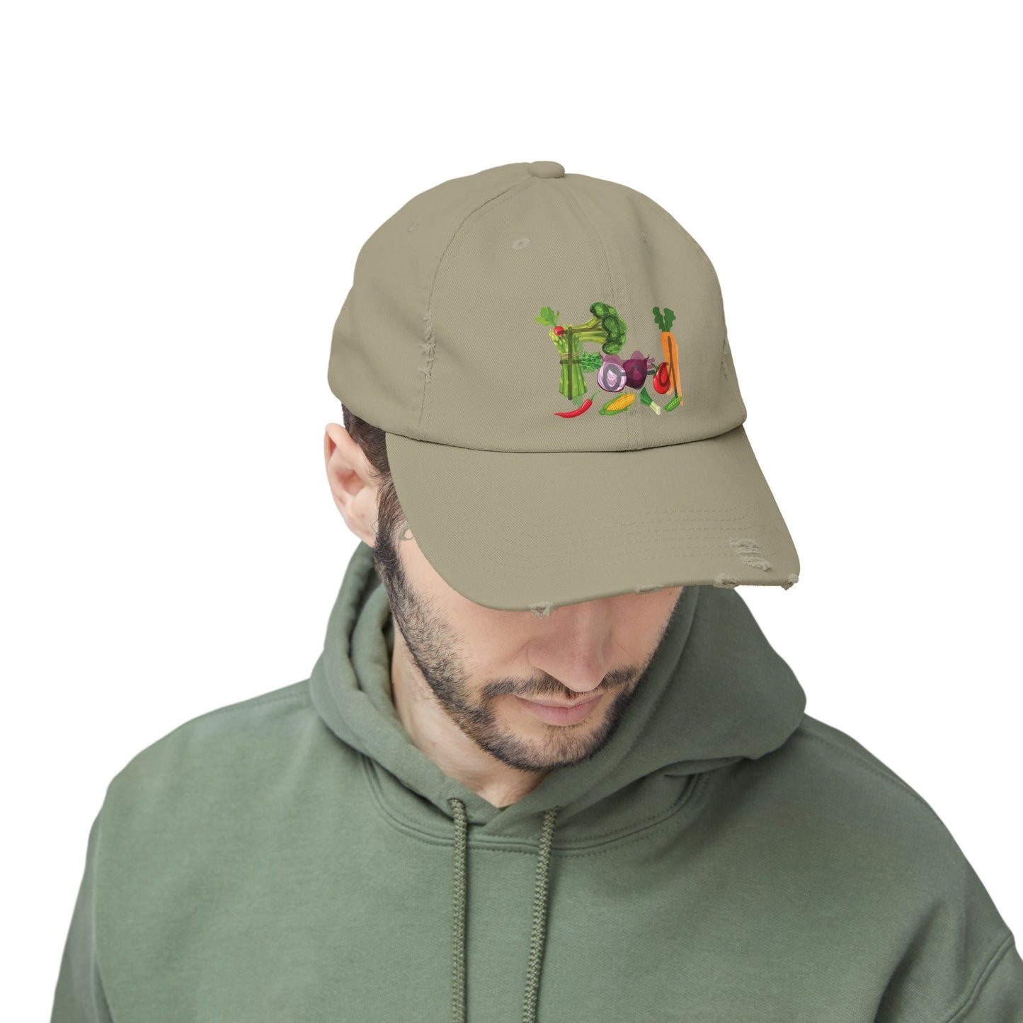 Food Vegetables Unisex Distressed Cap