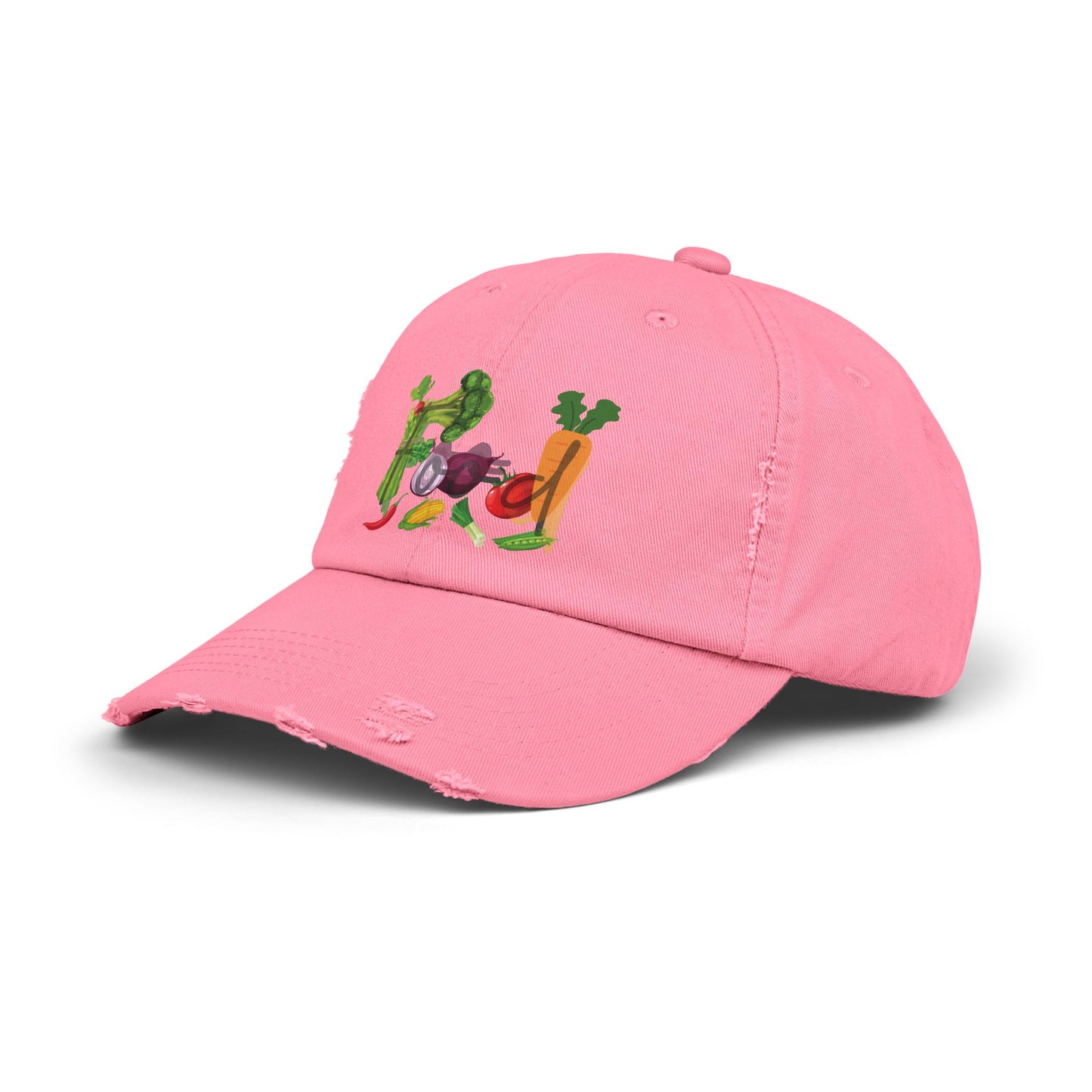 Food Vegetables Unisex Distressed Cap