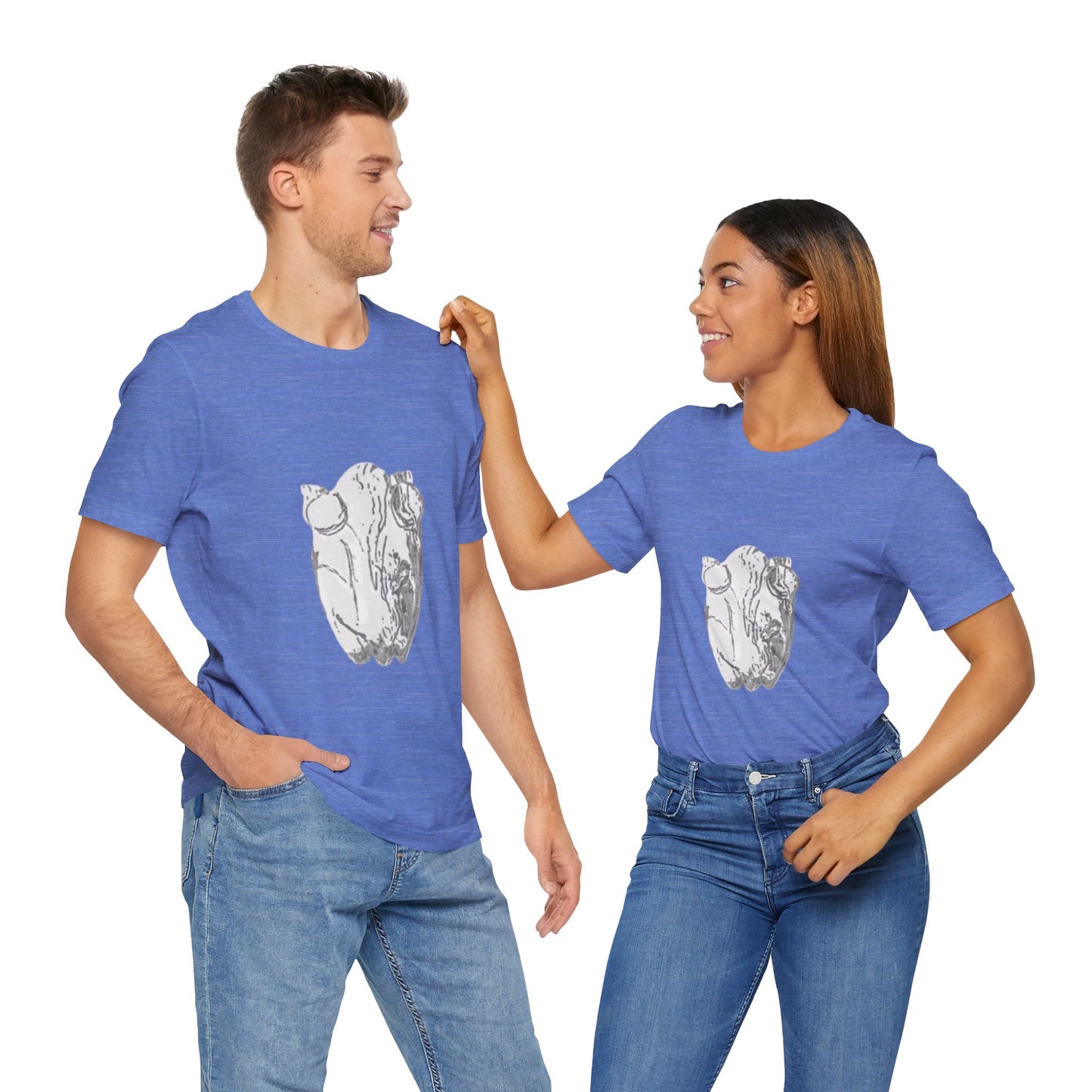 White Frog Unisex Tee - Nature and Animals Gender Neutral T-Shirt