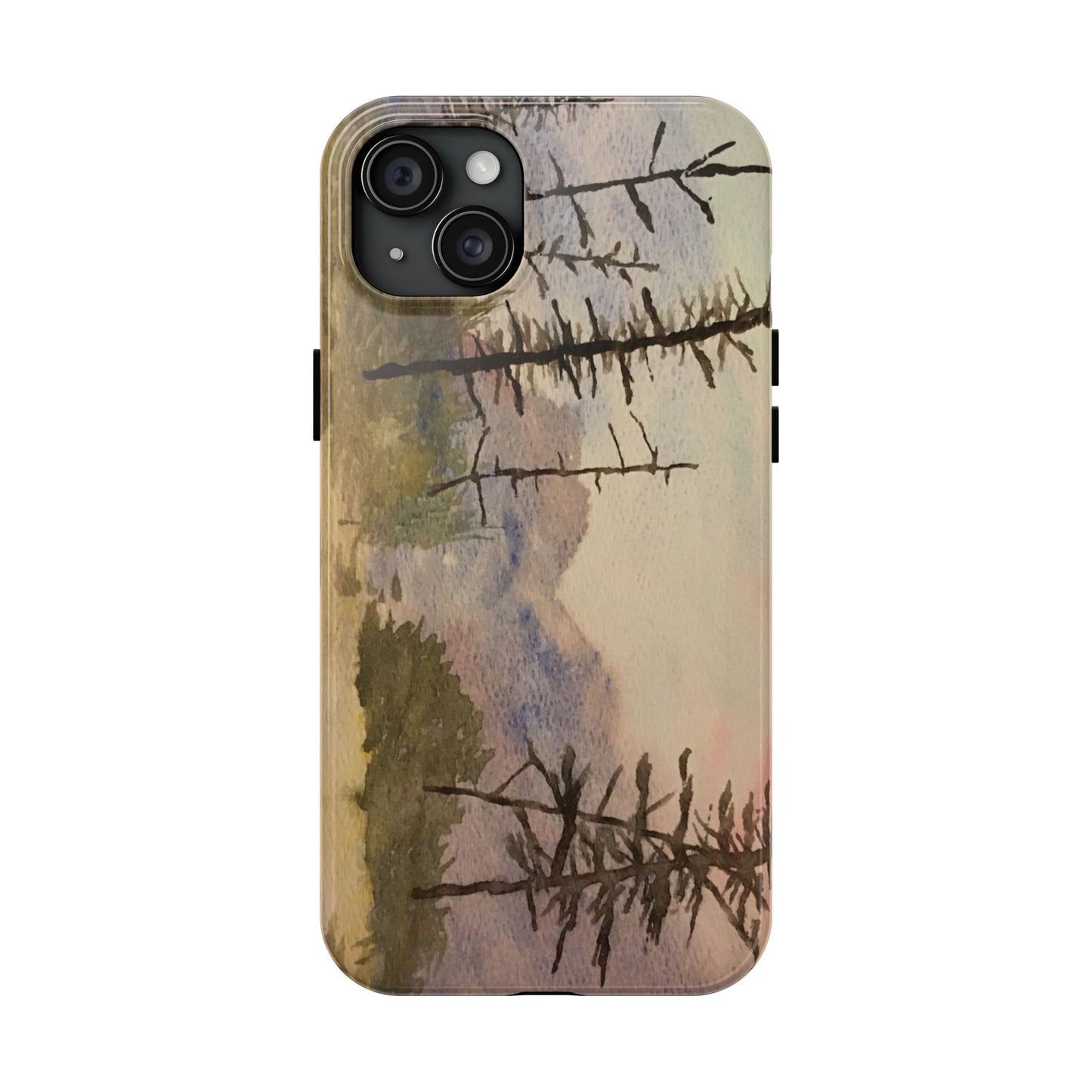 Glacier National Park After Fire Tough Phone Cases, iPhone & Samsung cases, wireless charging, mountains, nature, original artwork, gifts